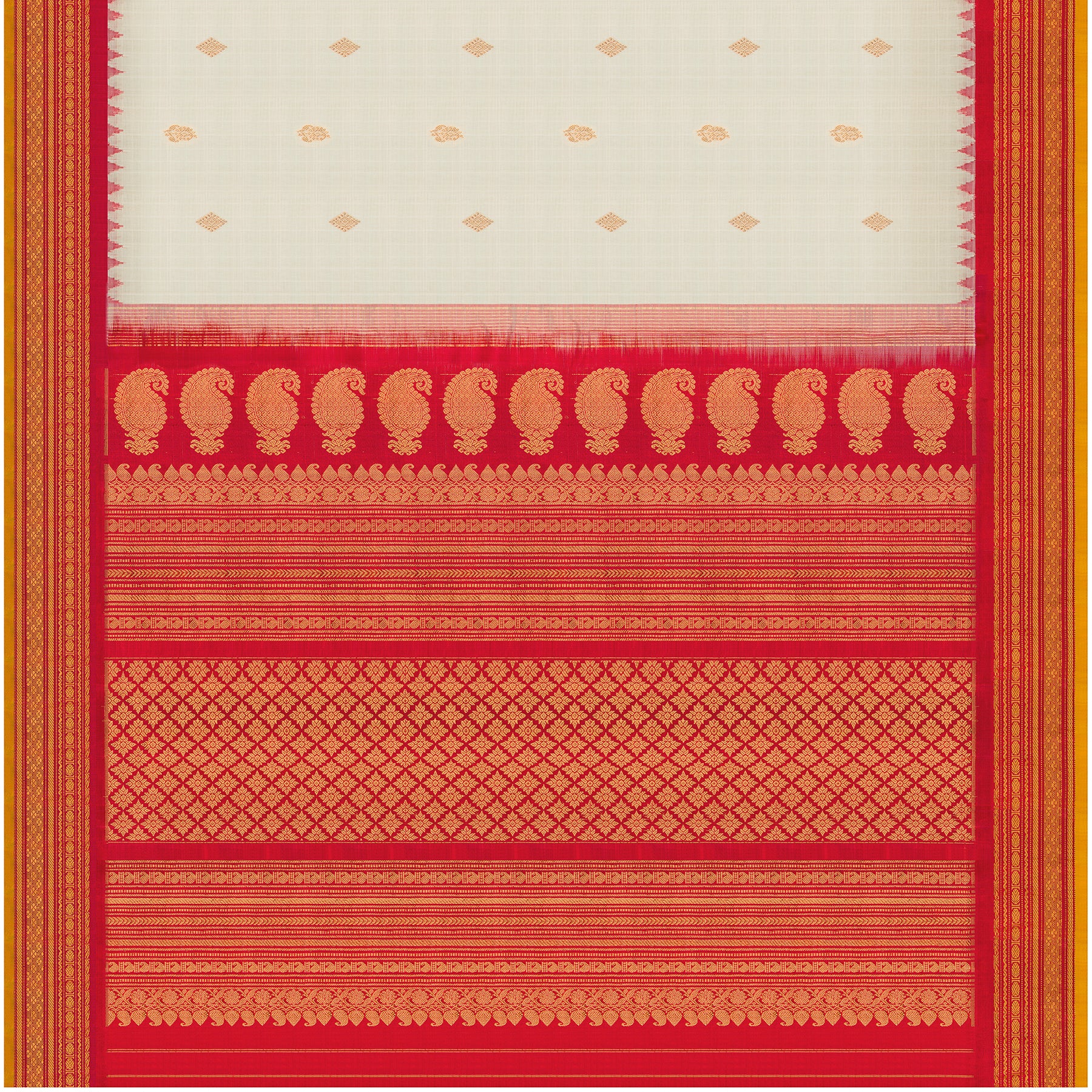 Kanakavalli Gadwal Silk/Cotton Sari 25-616-HS005-06498 - Full View