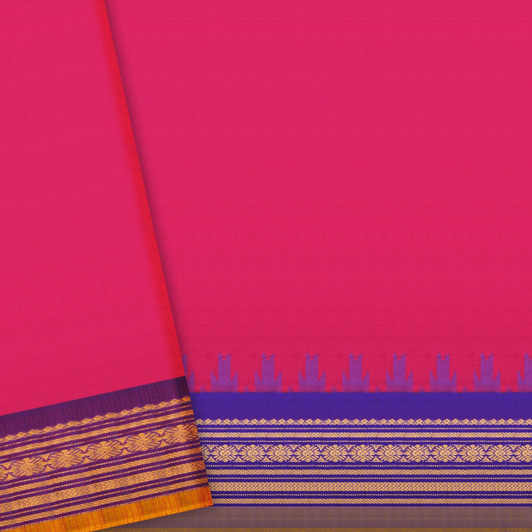 Kanakavalli Gadwal Silk/Cotton Sari 25-616-HS005-06502 - Blouse View