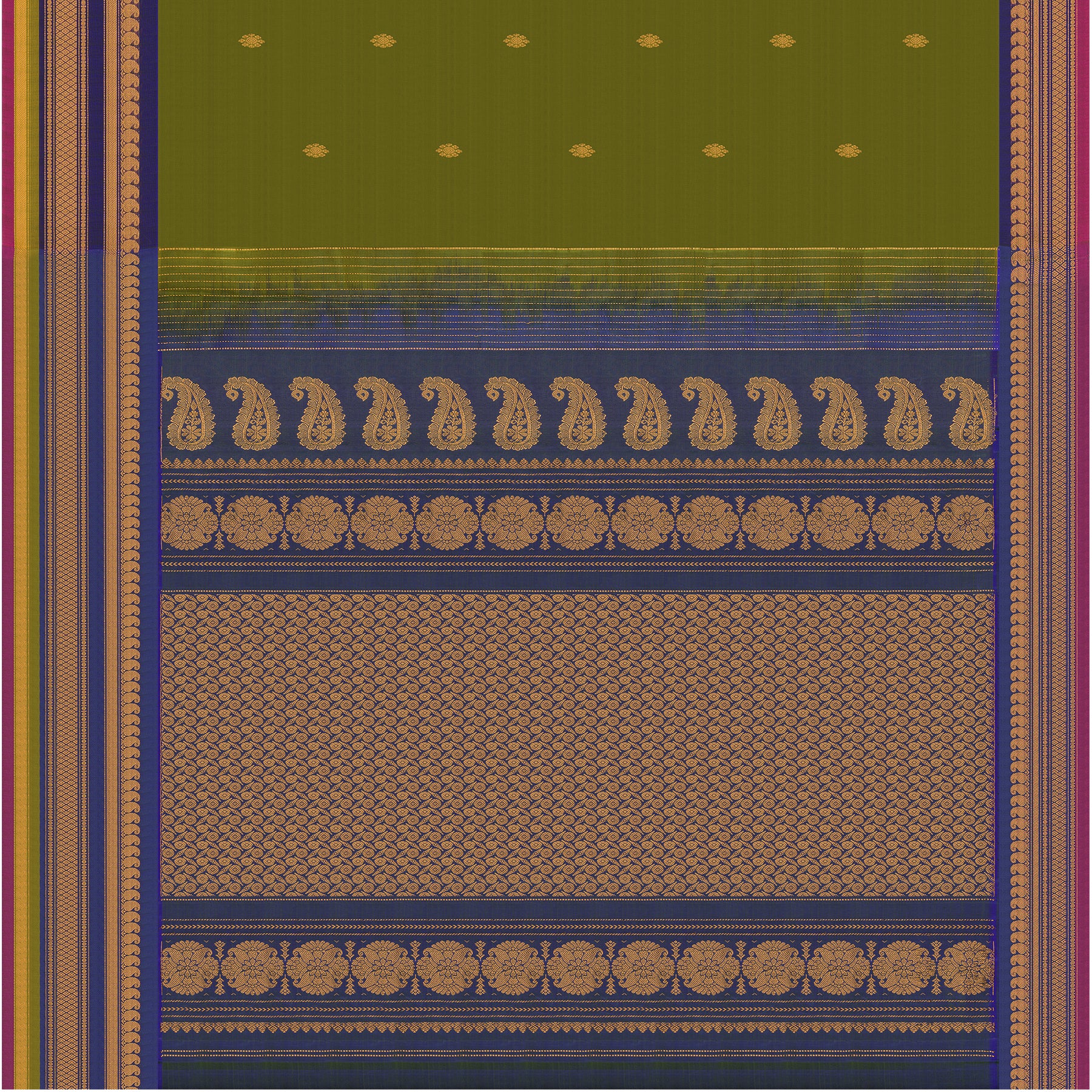 Kanakavalli Gadwal Silk/Cotton Sari 25-616-HS005-06496 - Full View