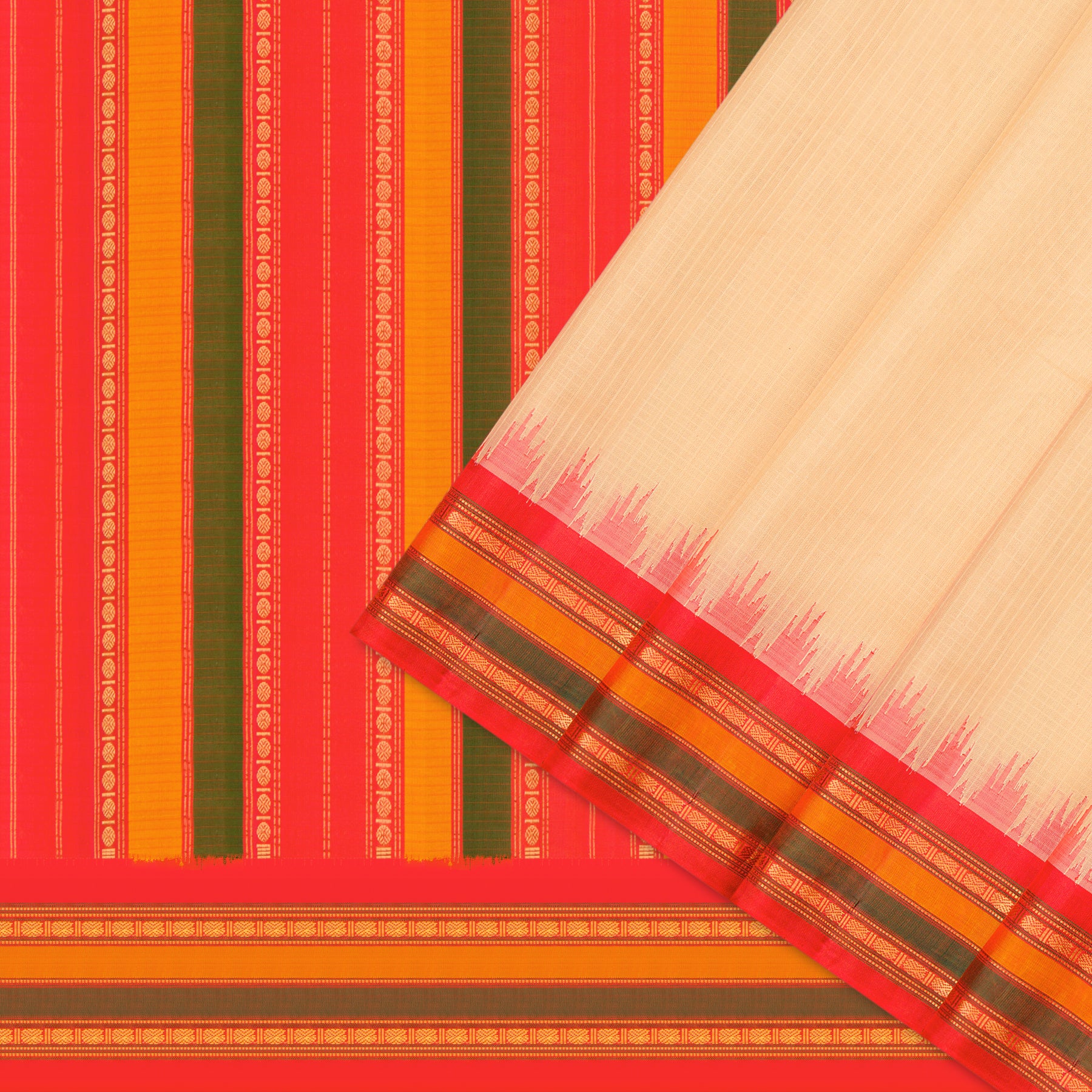 Kanakavalli Gadwal Silk/Cotton Sari 25-616-HS005-08780 - Cover View