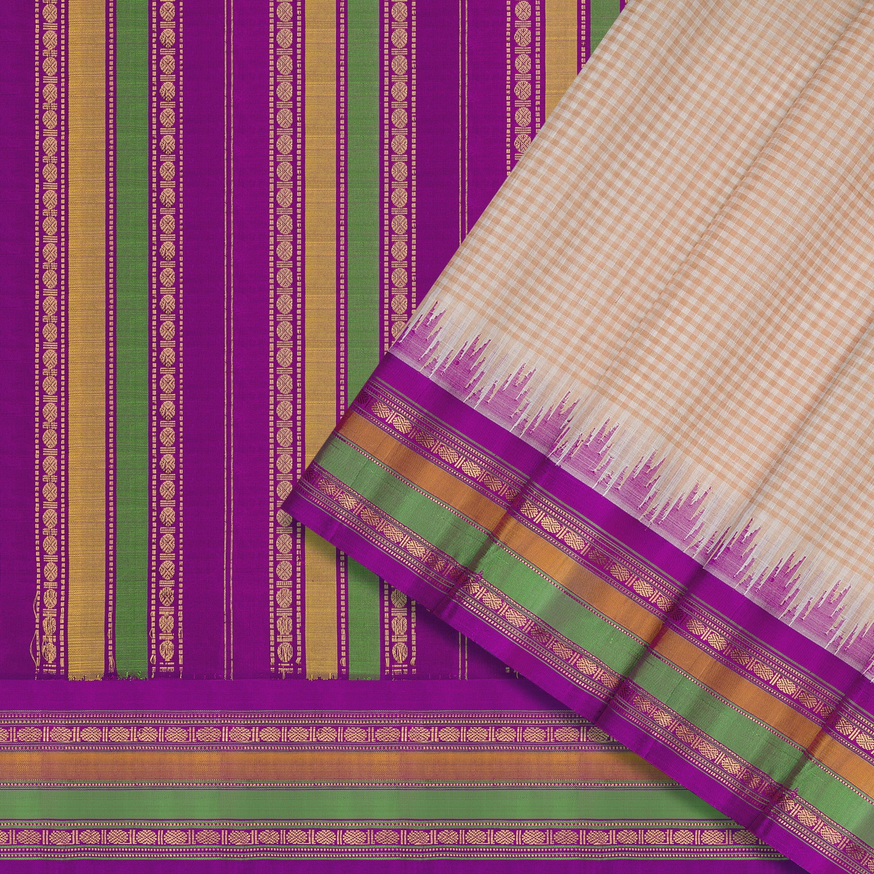 Kanakavalli Gadwal Silk/Cotton Sari 25-616-HS005-08781 - Cover View