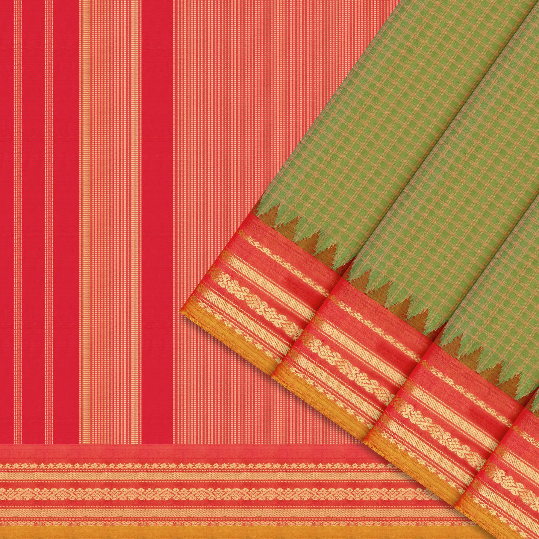 Kanakavalli Gadwal Silk/Cotton Sari 25-616-HS005-10480 - Cover View