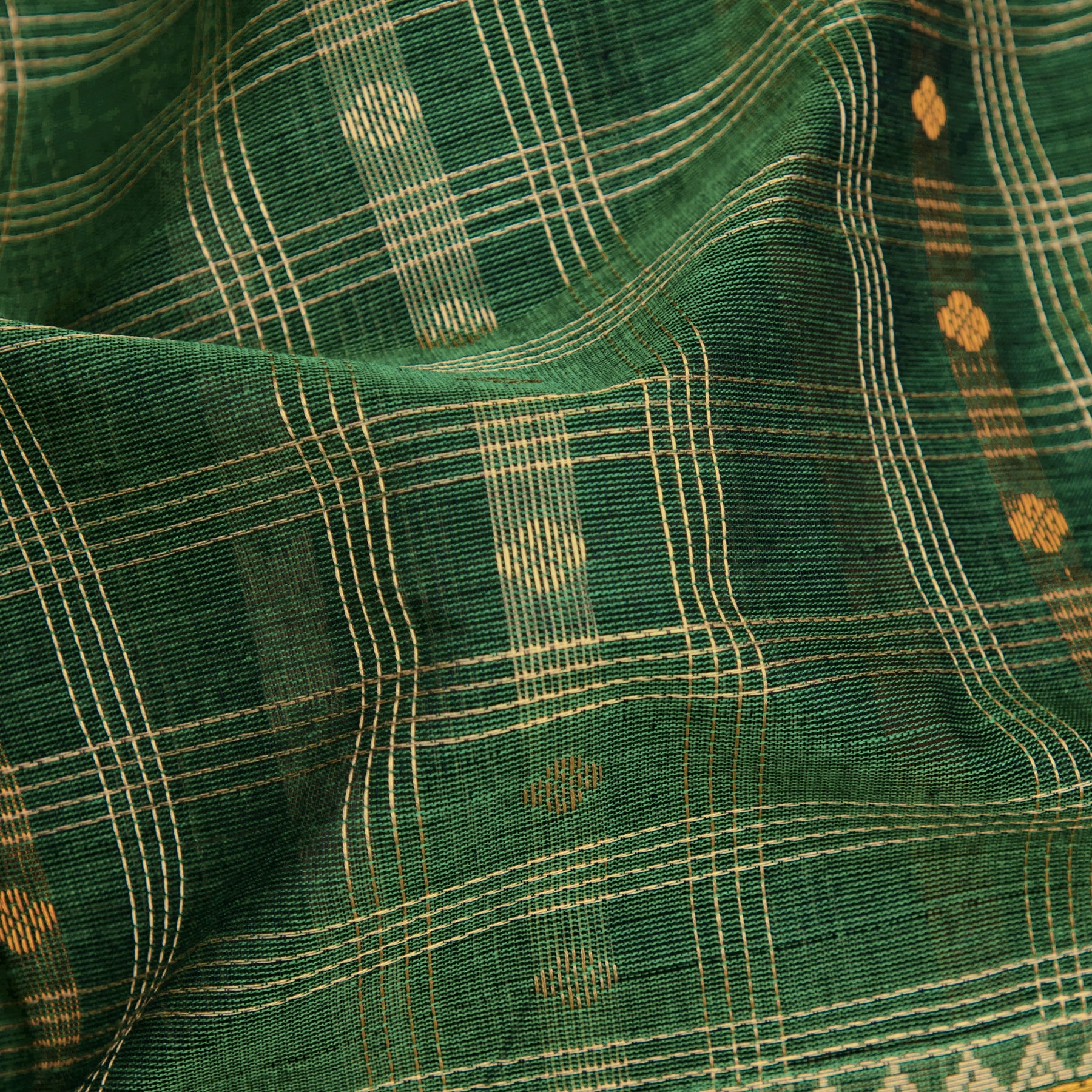 Kanakavalli Kanchi Cotton Sari 25-617-HS003-06627 - Fabric View