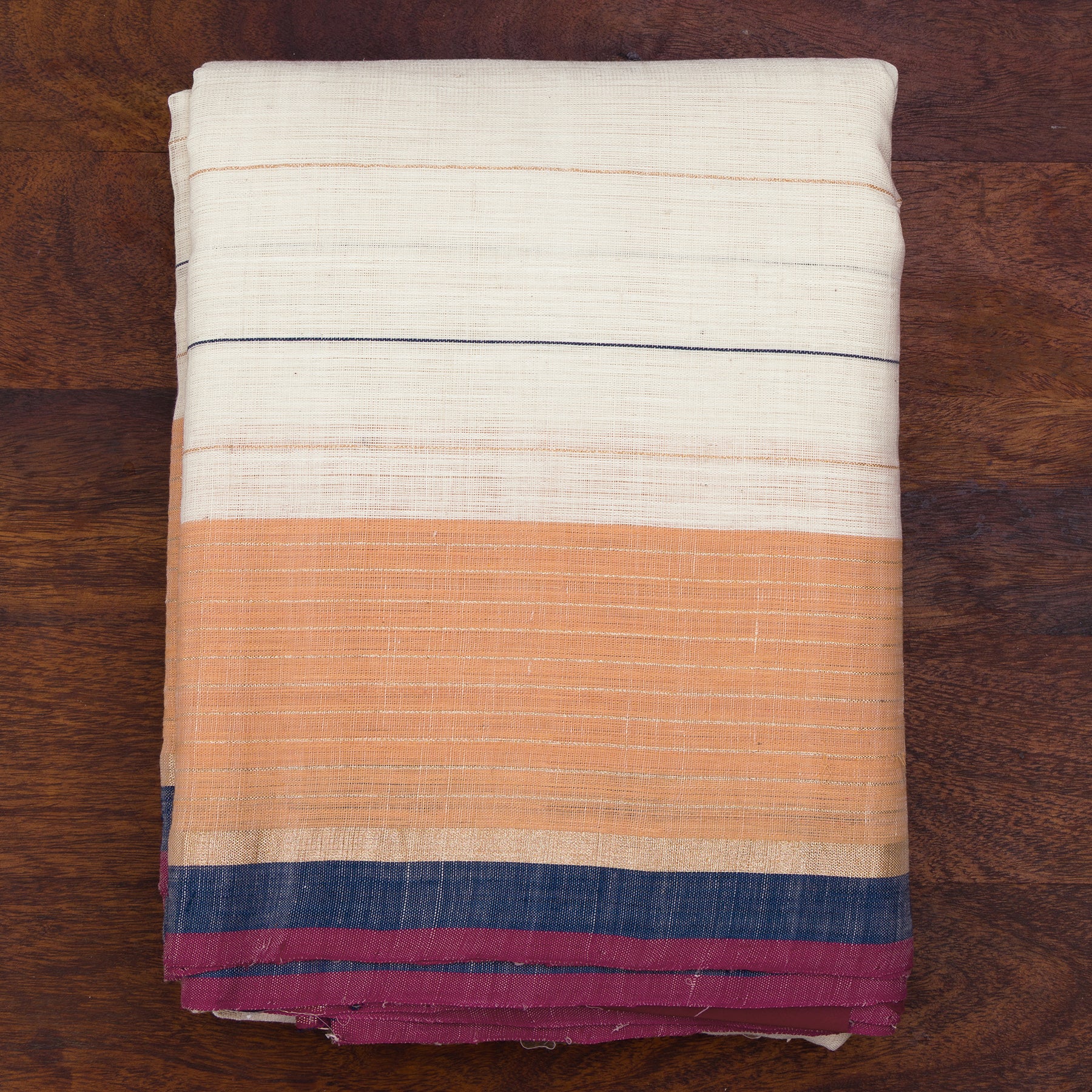 Kanakavalli Cotton Angavastram CO-ORD 25-618-AF003-08976 - Folded View