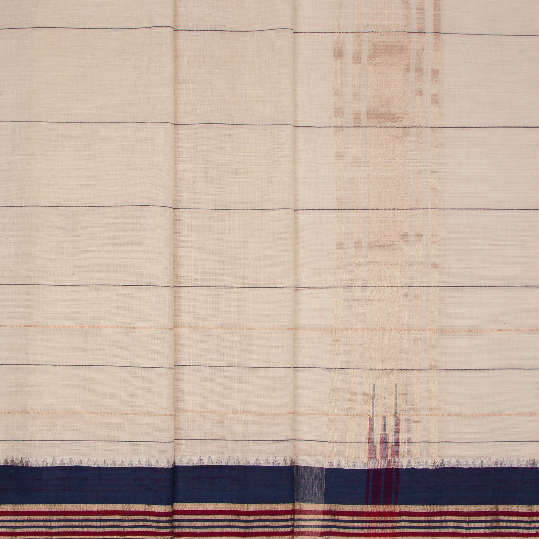Kanakavalli Cotton Angavastram CO-ORD 25-618-AF003-08983 - Double Pleated View