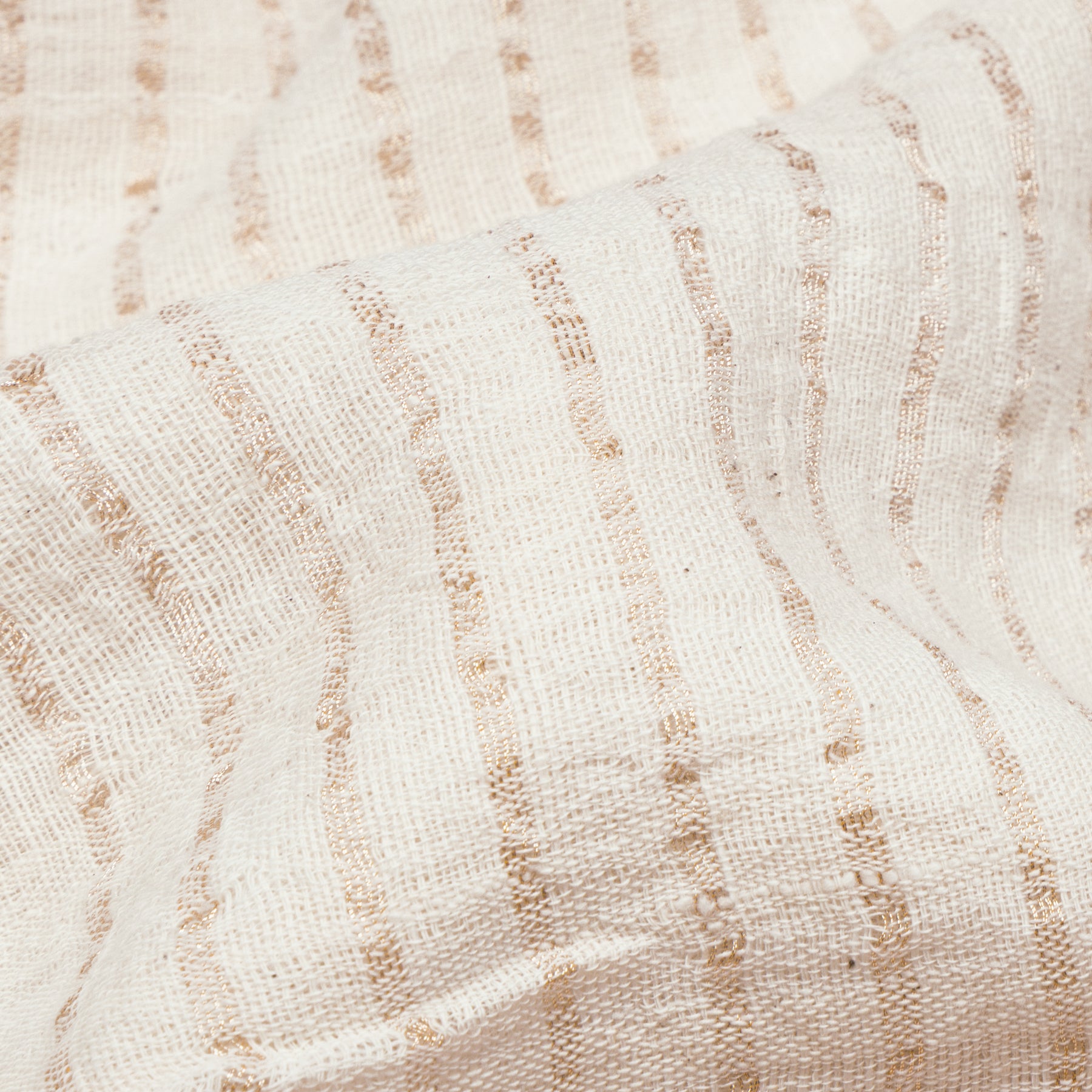 Kanakavalli Khadi Cotton Angavastram CO-ORD 25-618-AF003-10410 - Detailed Fabric View