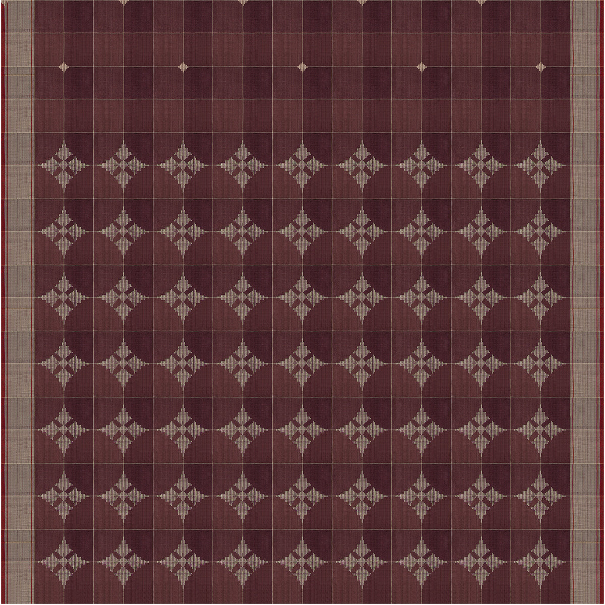 Pradeep Pillai Tussore Silk Sari 26-008-HS002-00199 - Full View