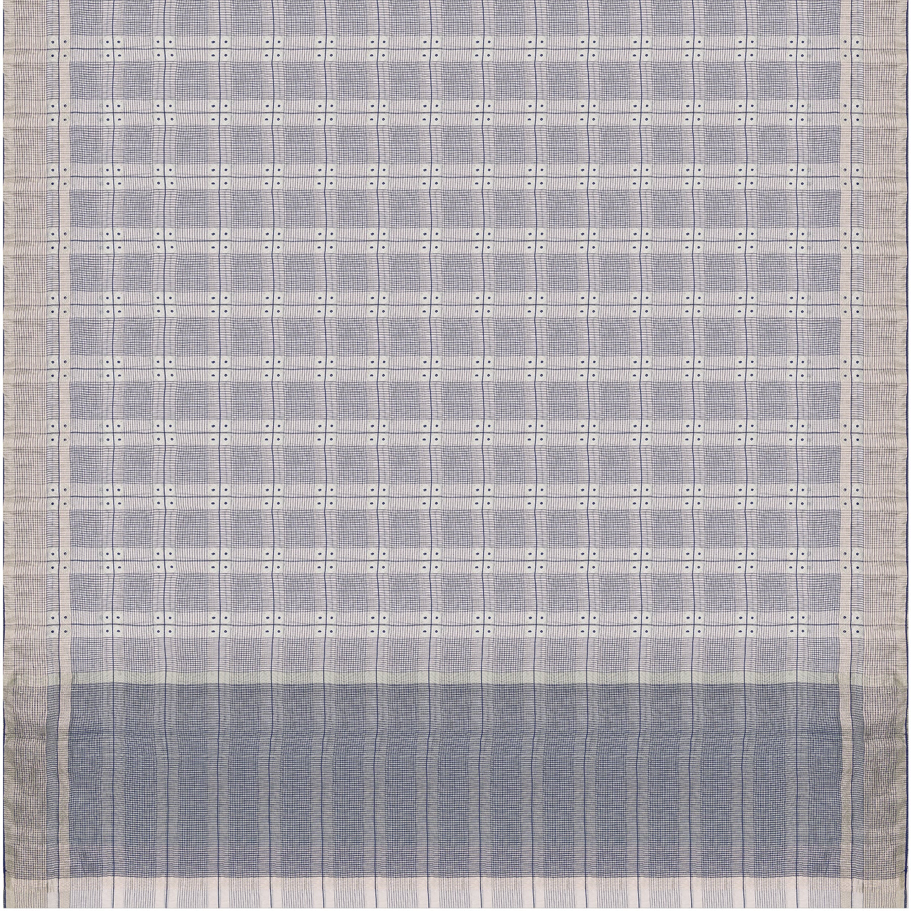 Pradeep Pillai Chanderi Silk/Cotton Sari 26-008-HS005-00071 - Full View