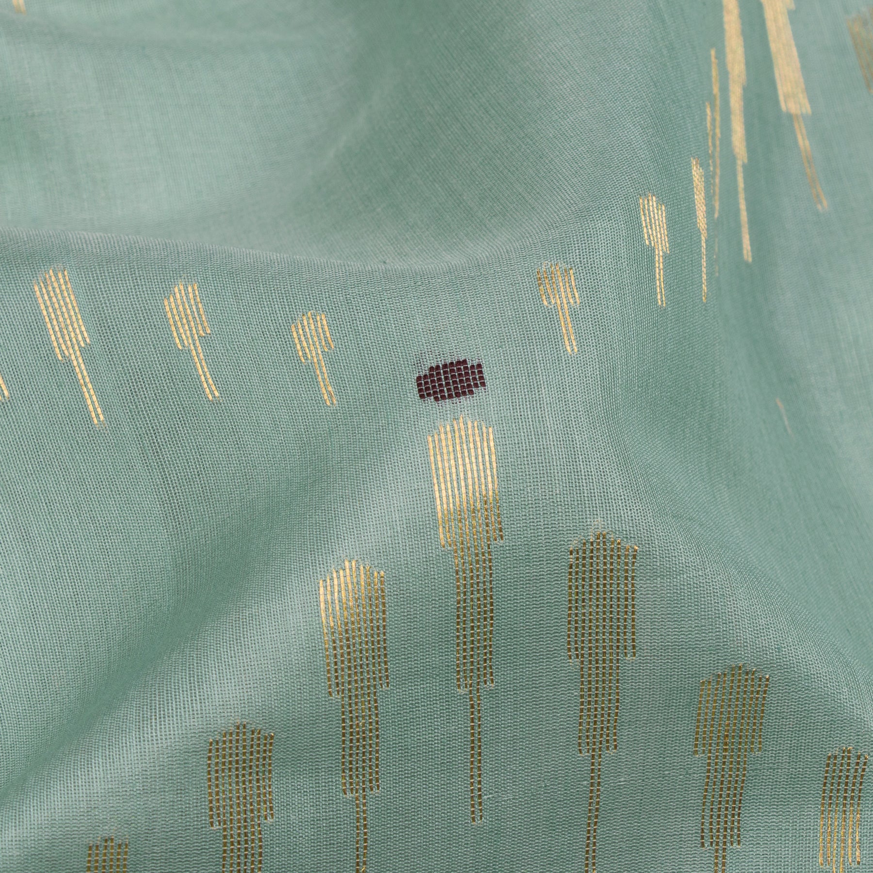 Pradeep Pillai Chanderi Silk/Cotton Sari 26-008-HS005-00080 - Fabric View