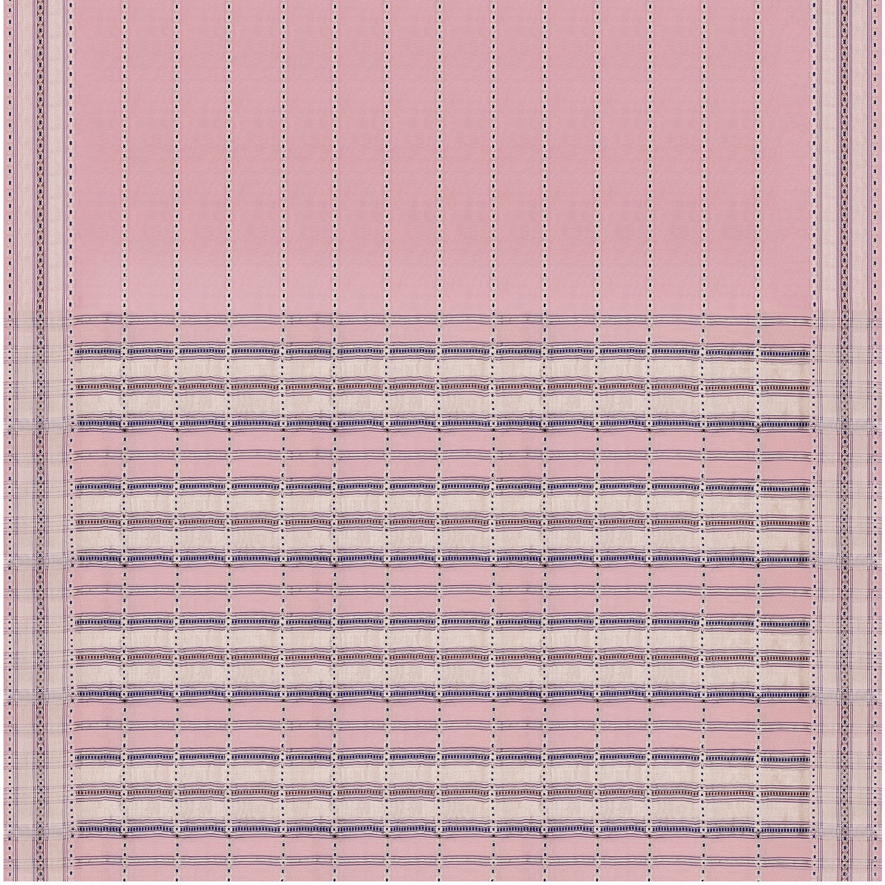Pradeep Pillai Chanderi Silk/Cotton Sari 26-008-HS005-00118 - Full View