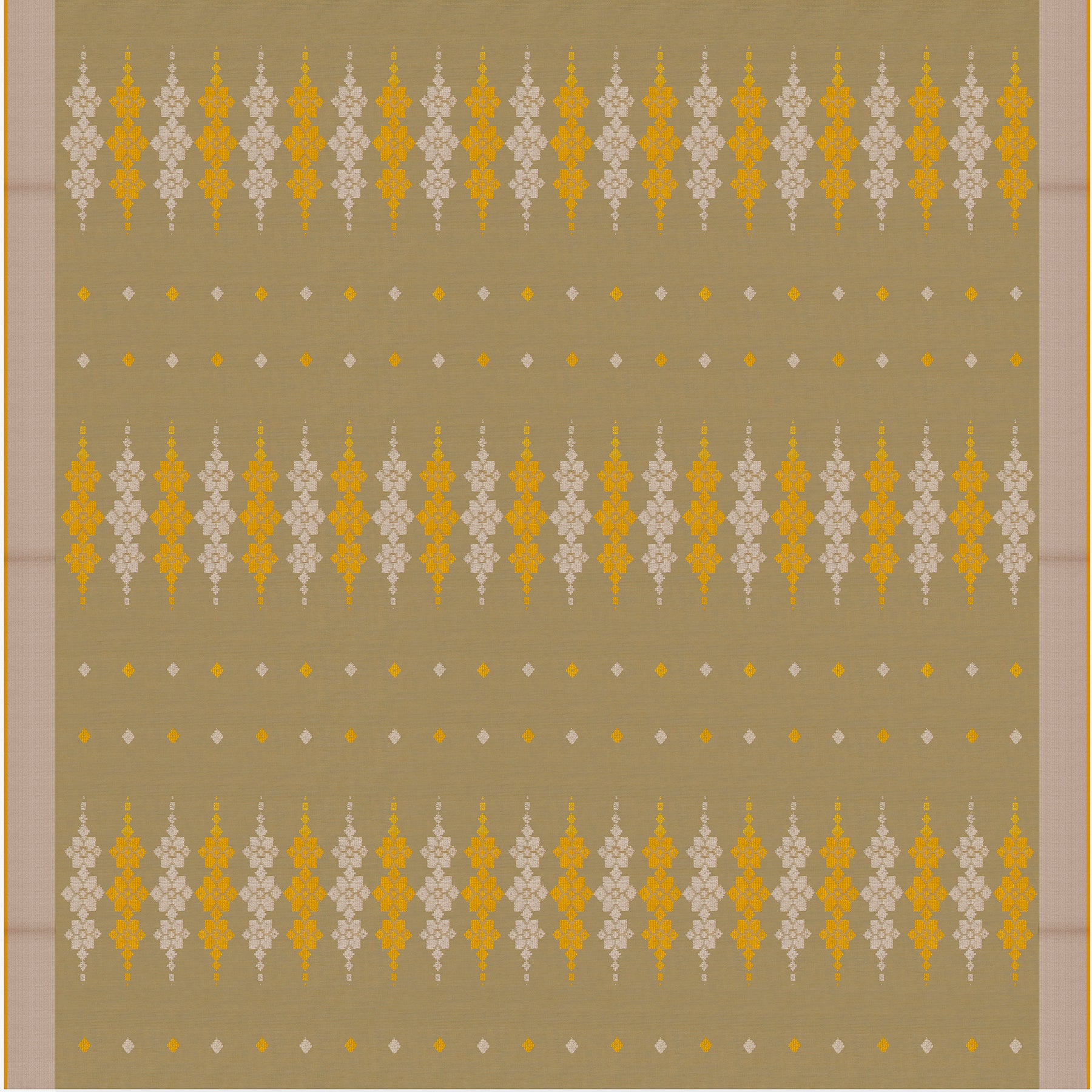 Pradeep Pillai Chanderi Silk/Cotton Sari 26-008-HS005-00141 - Full View