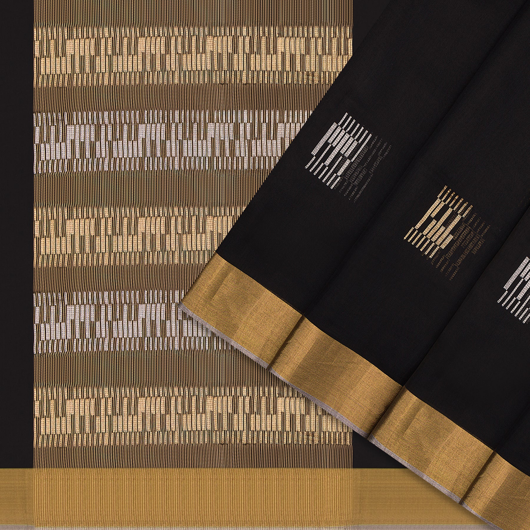 Pradeep Pillai Chanderi Silk/Cotton Sari 26-008-HS005-00146 - Cover View