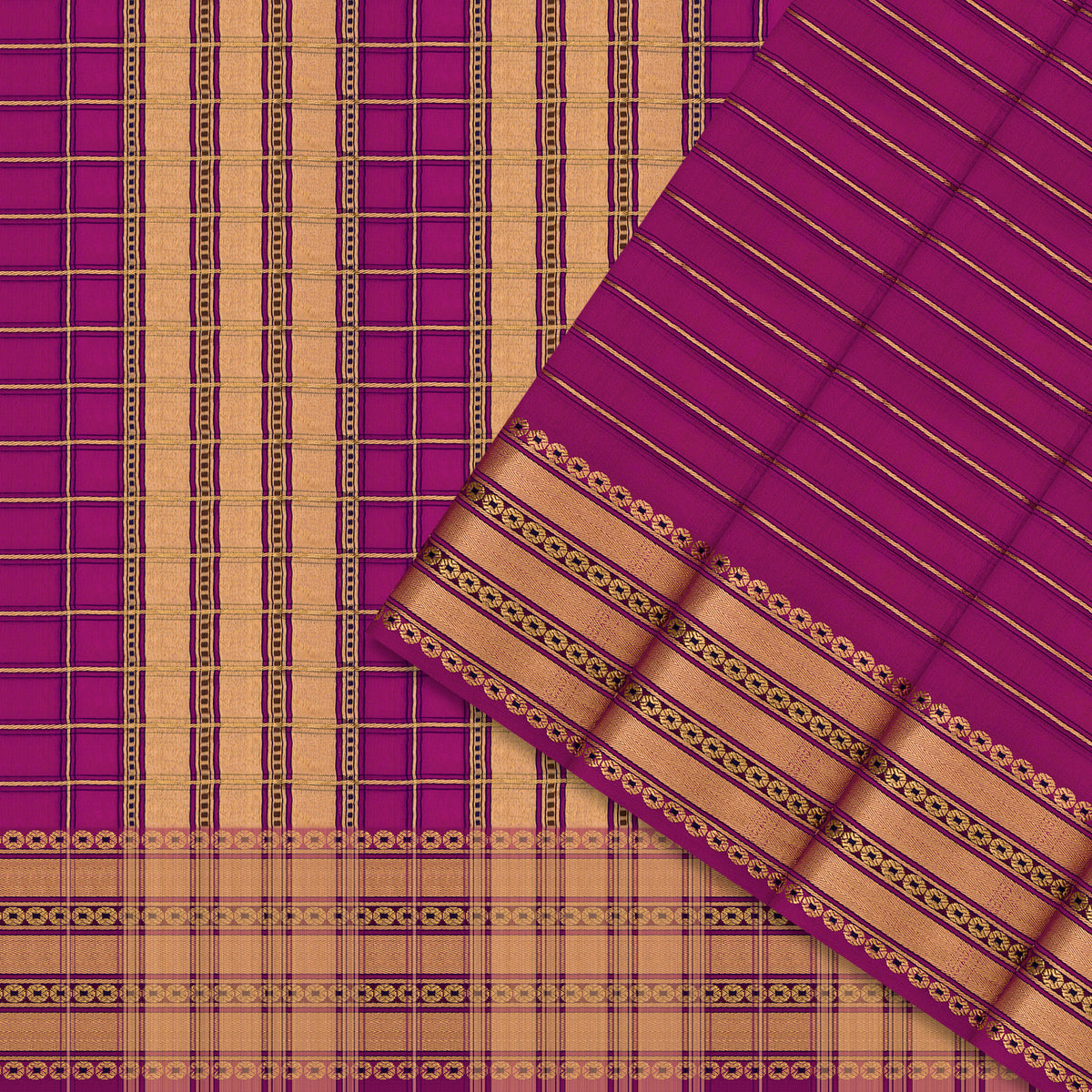 Pradeep Pillai Chanderi Silk/Cotton Sari 26-008-HS005-00159 - Cover View