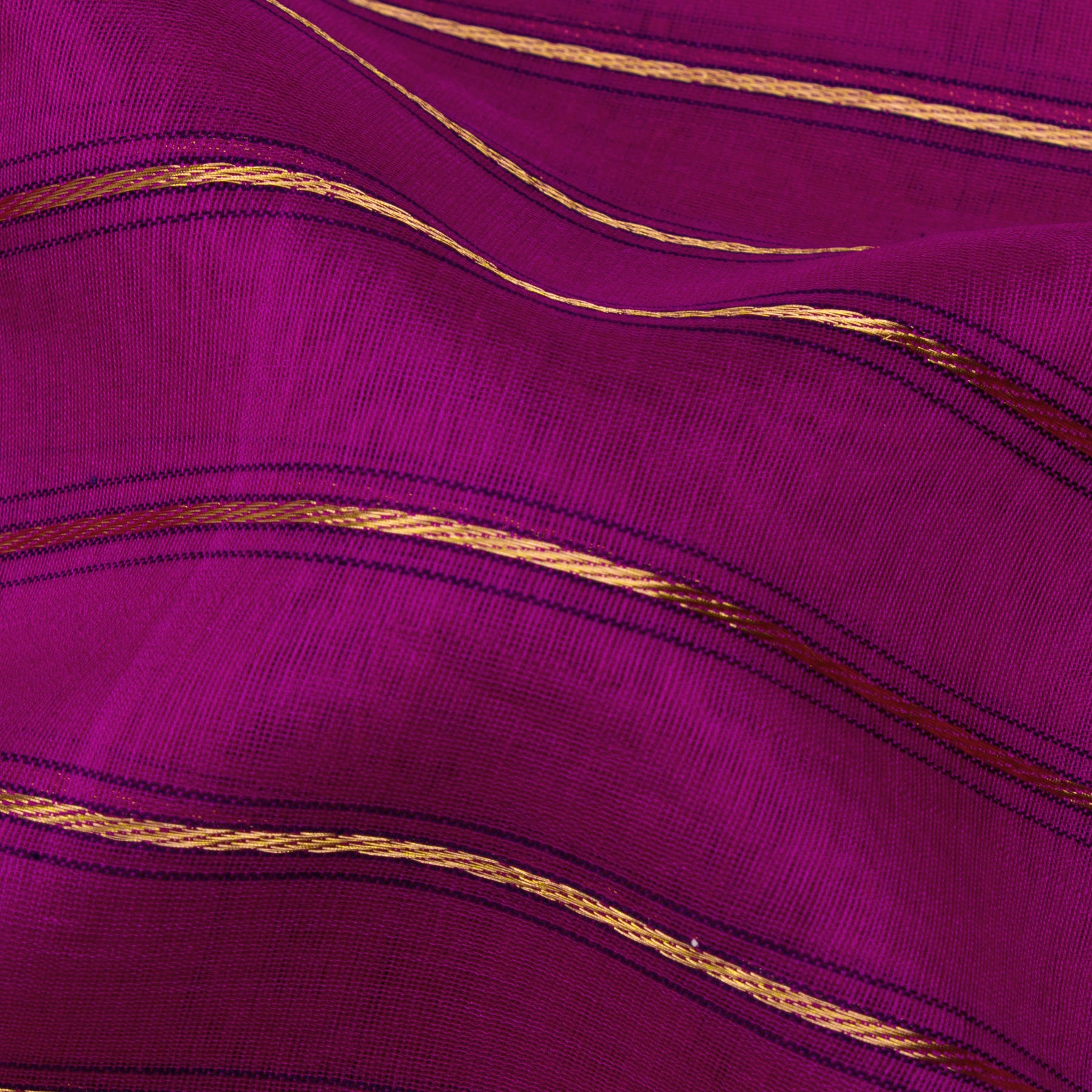 Pradeep Pillai Chanderi Silk/Cotton Sari 26-008-HS005-00160 - Fabric View
