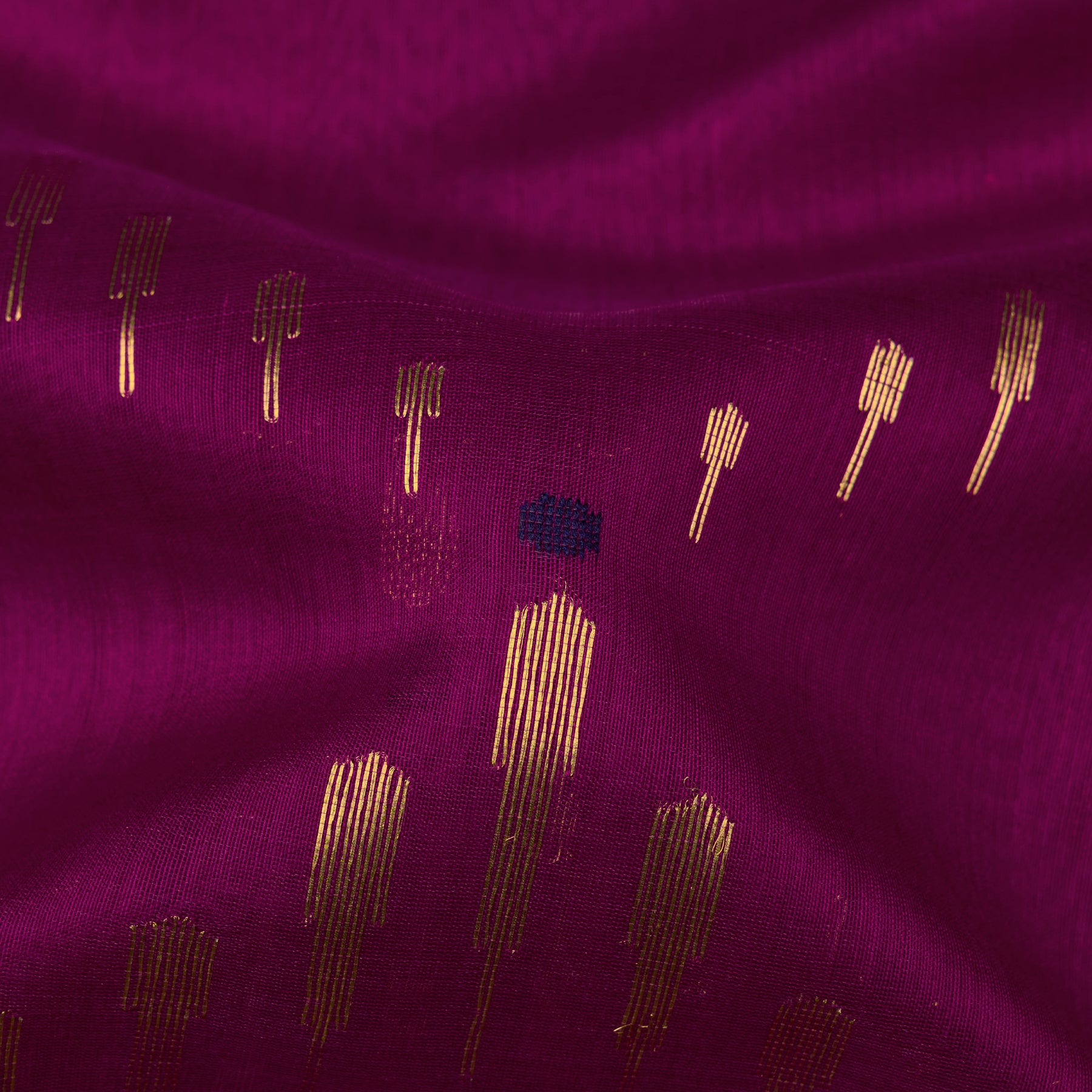 Pradeep Pillai Chanderi Silk/Cotton Sari 26-008-HS005-00224 - Fabric View