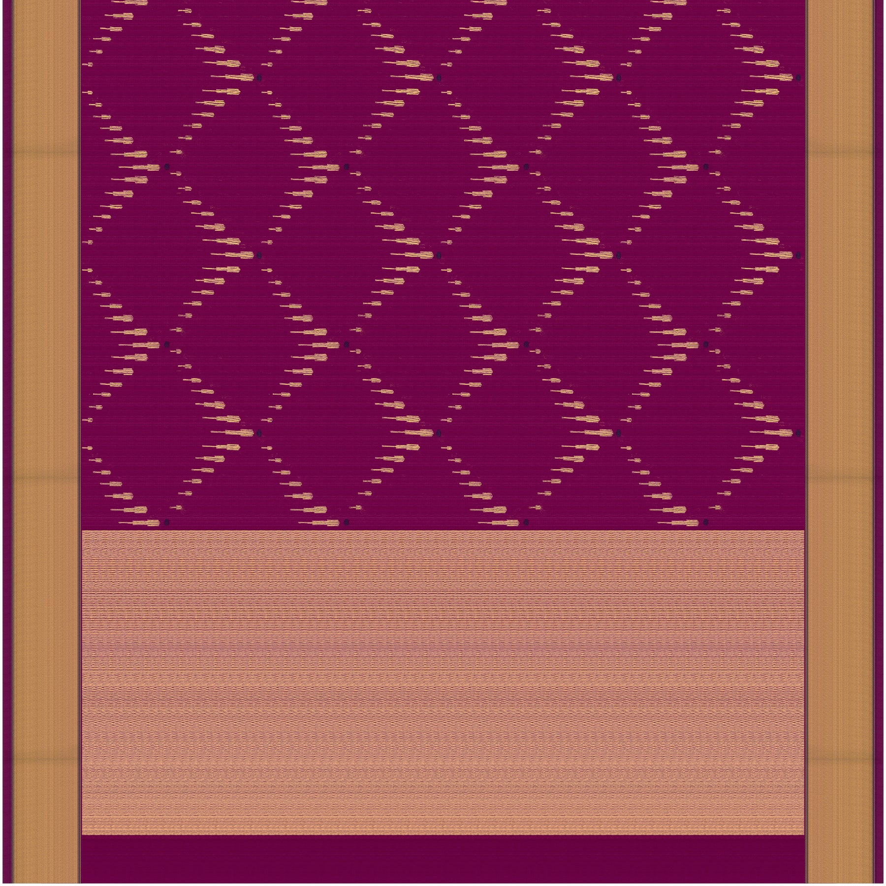 Pradeep Pillai Chanderi Silk/Cotton Sari 26-008-HS005-00224 - Full View