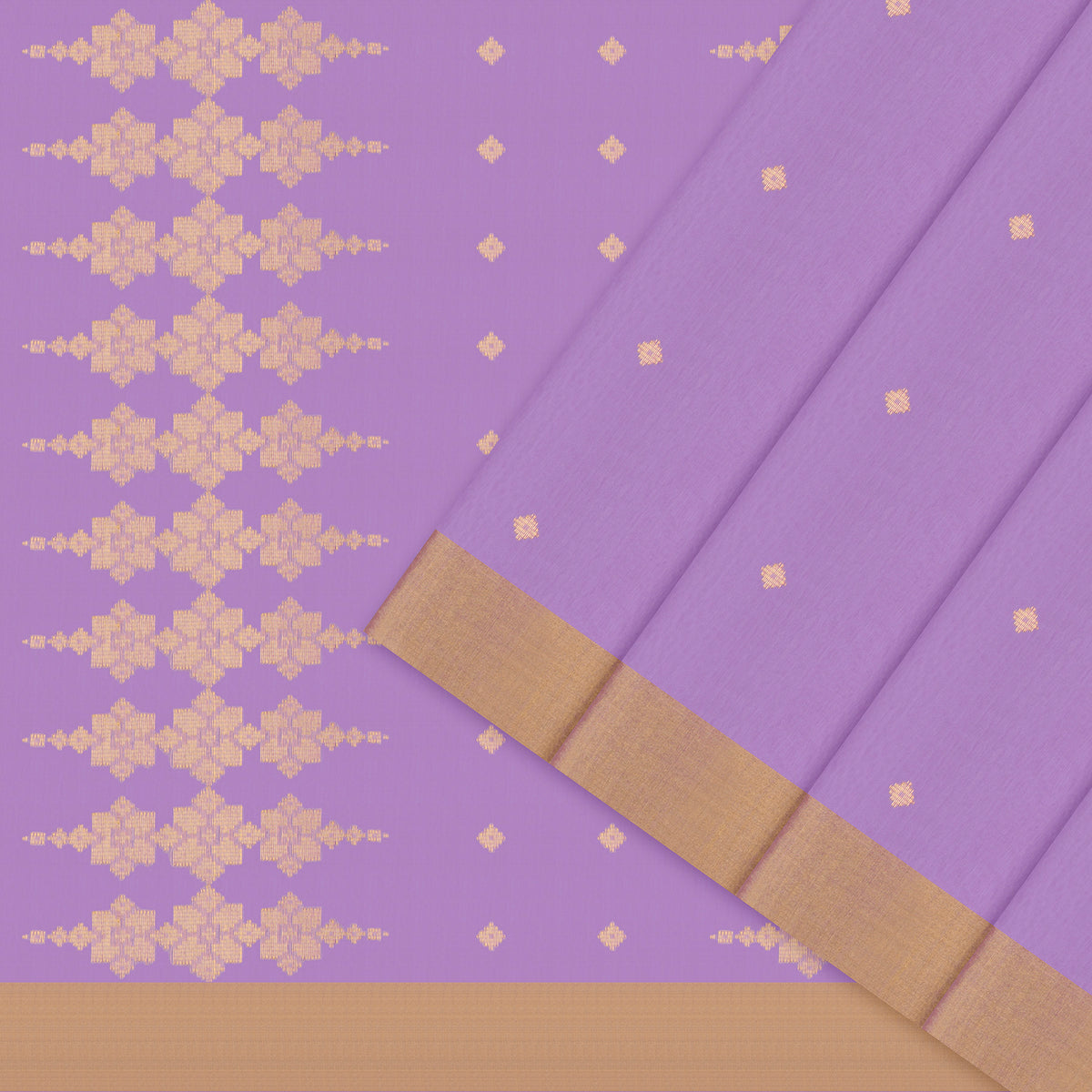 Pradeep Pillai Chanderi Silk/Cotton Sari 26-008-HS005-00304 - Cover View