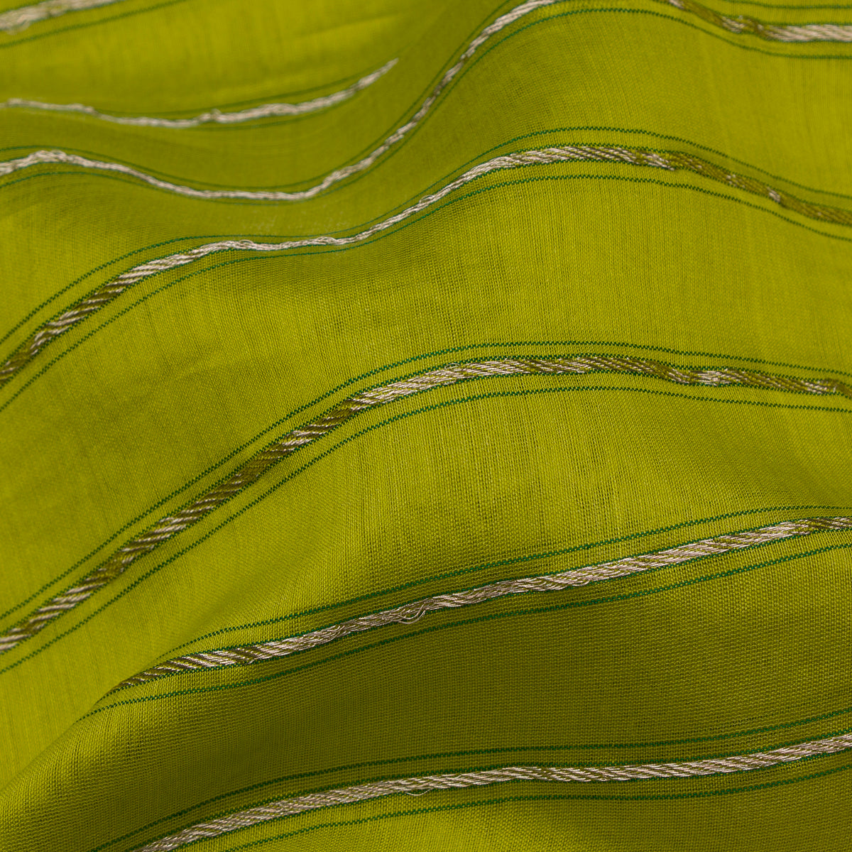 Pradeep Pillai Chanderi Silk/Cotton Sari 26-008-HS005-00314 - Fabric View