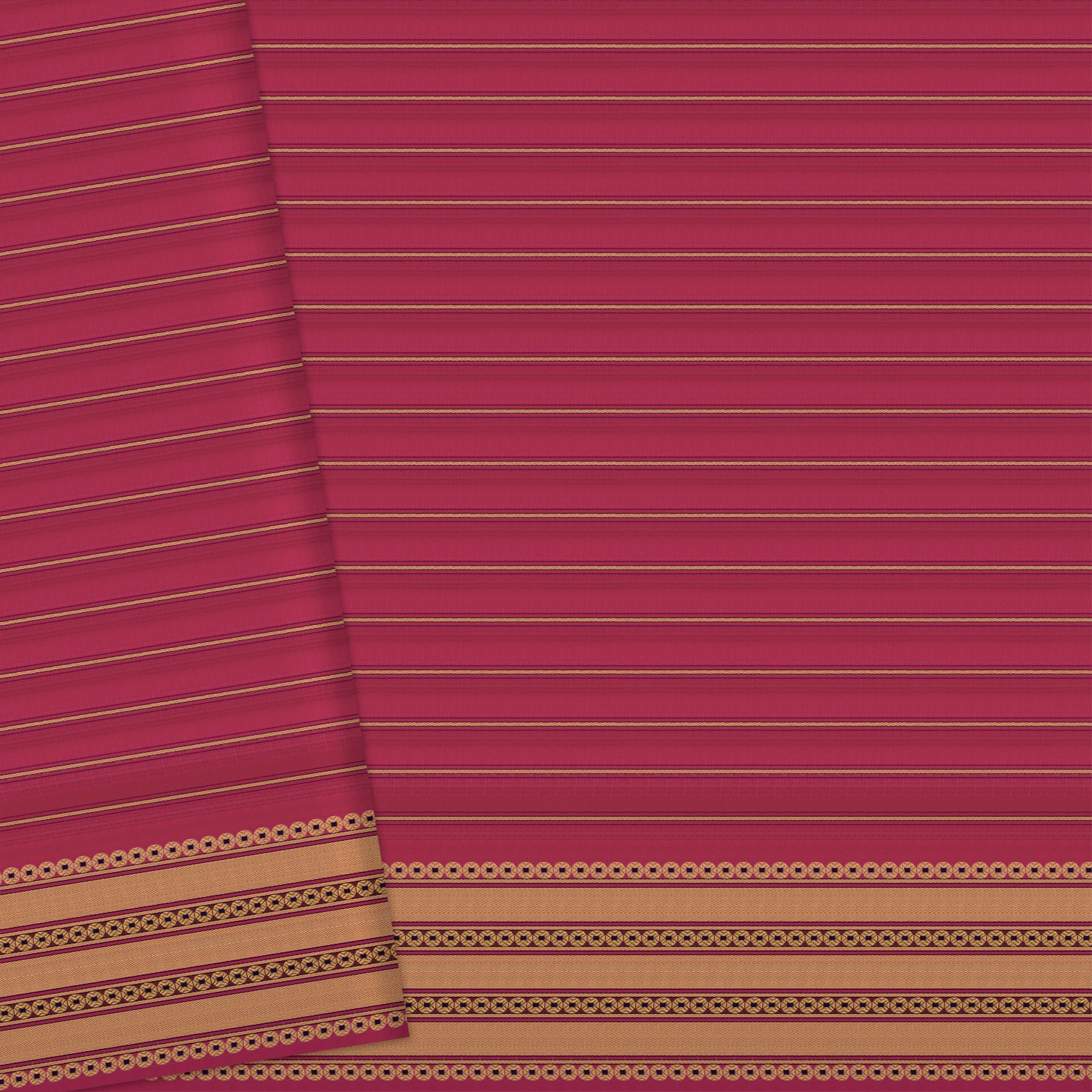 Pradeep Pillai Chanderi Silk/Cotton Sari 26-008-HS005-00318 - Blouse View