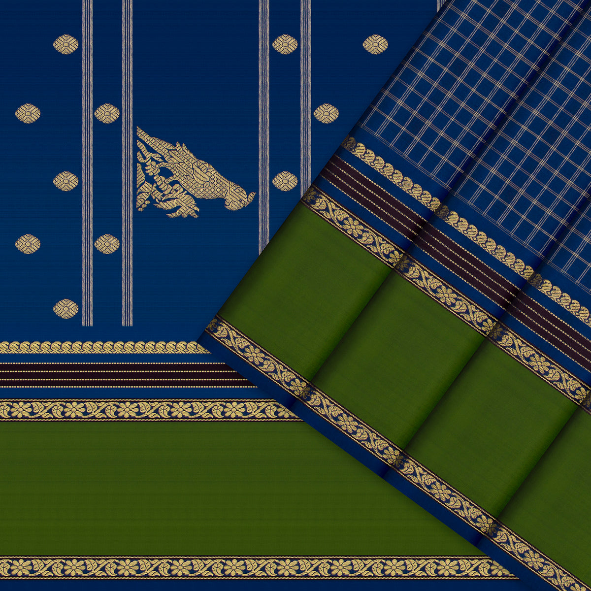 Kanakavalli Kanjivaram Silk Sari 26-040-HS001-00814 - Cover View