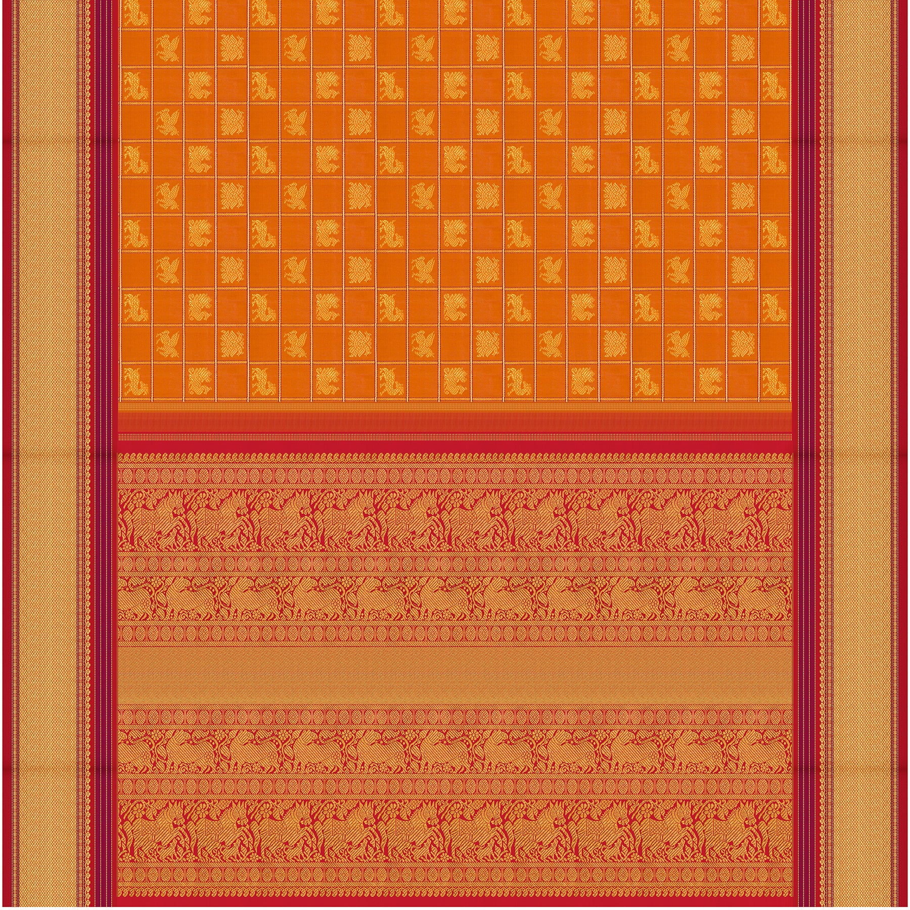 Kanakavalli Kanjivaram Silk Sari 26-040-HS001-01450 - Full View