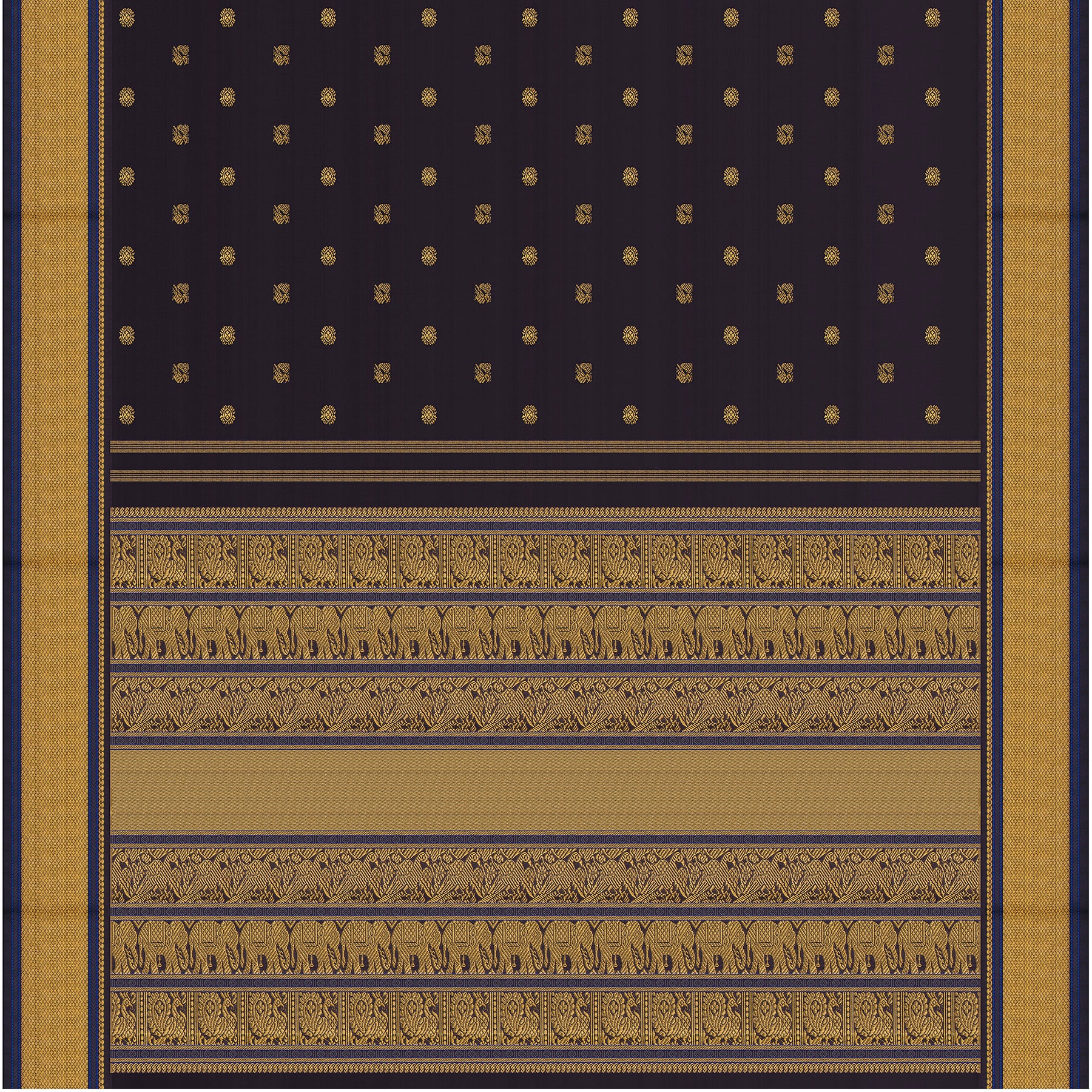 Kanakavalli Kanjivaram Silk Sari 26-040-HS001-01834 - Full View