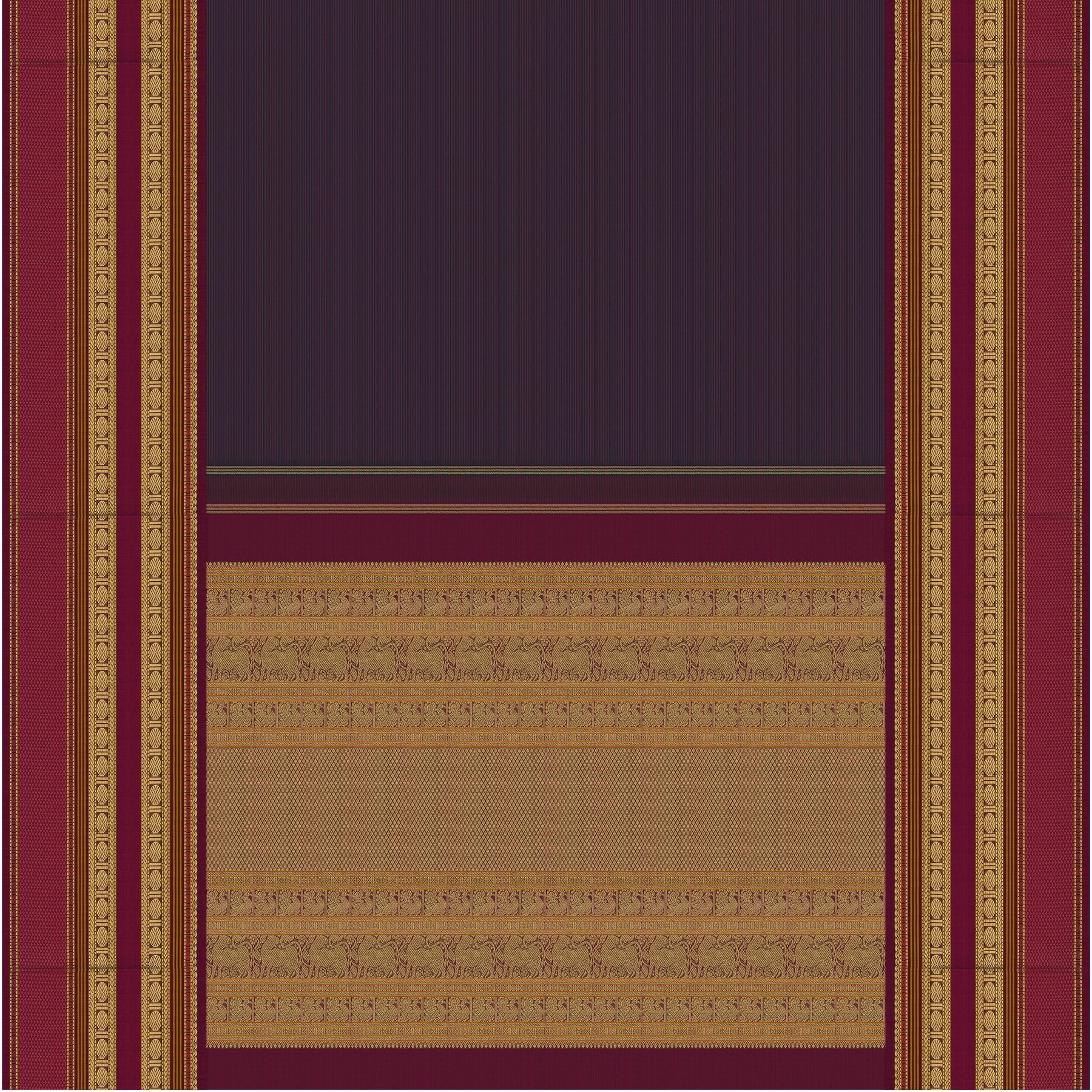 Kanakavalli Kanjivaram Silk Sari 26-040-HS001-01867 - Full View