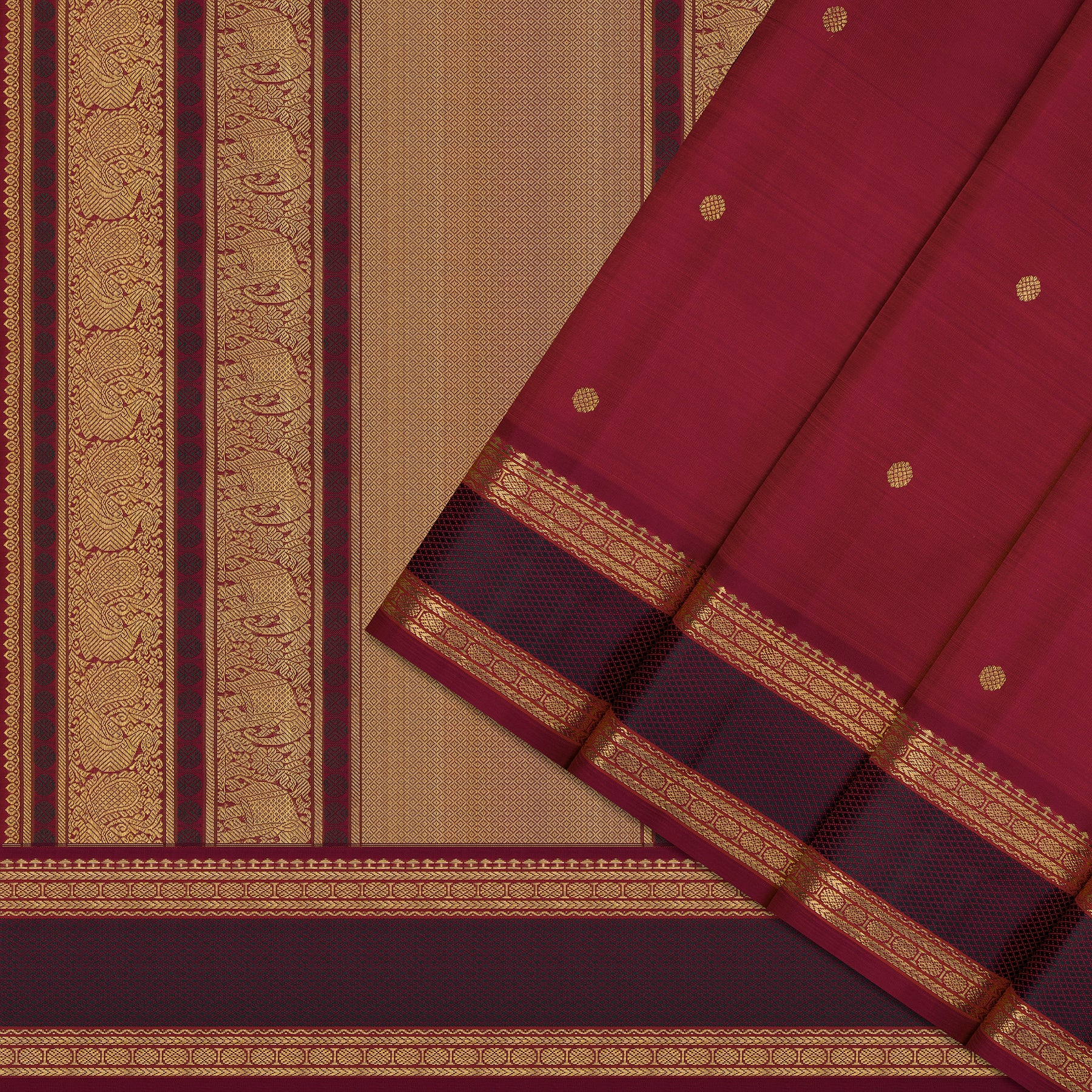 Kanakavalli Kanjivaram Silk Sari 26-040-HS001-02909 - Cover View