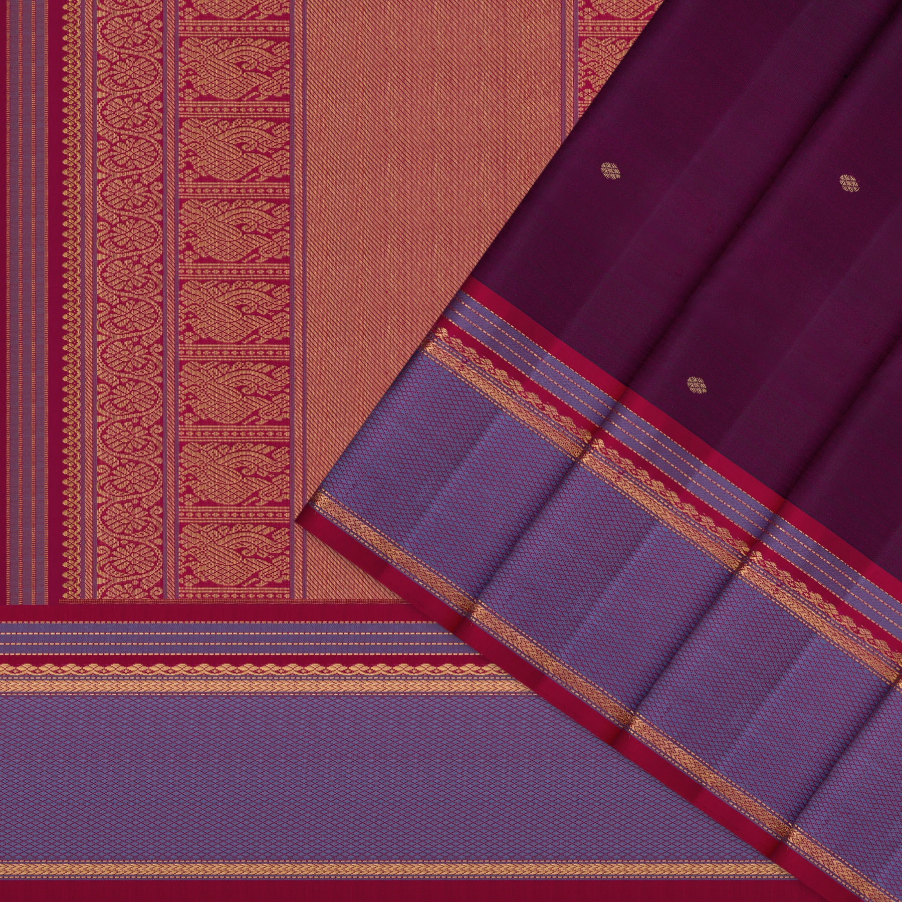 Kanakavalli Kanjivaram Silk Sari 26-040-HS001-02916 - Cover View