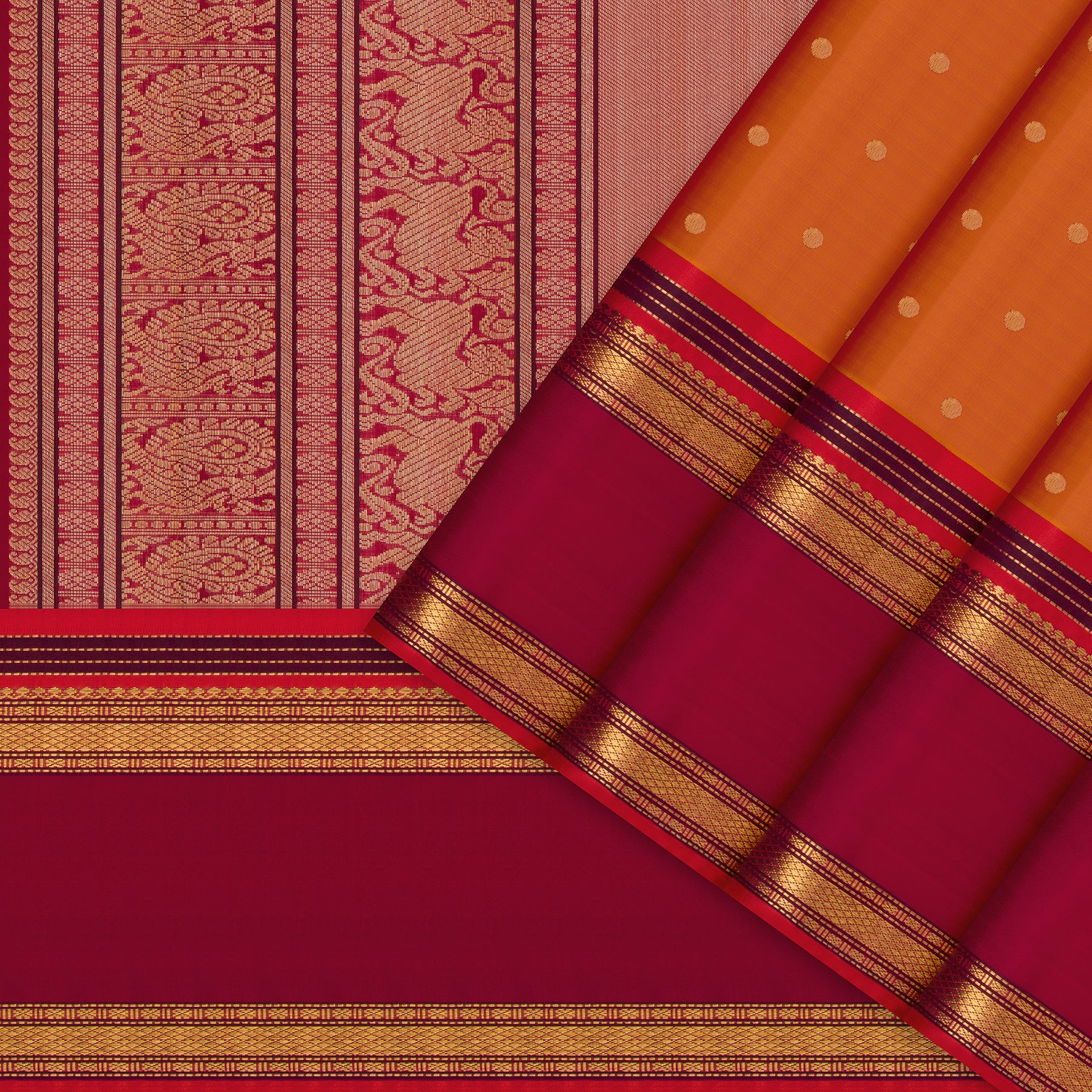 Kanakavalli Kanjivaram Silk Sari 26-041-HS001-00950 - Cover View