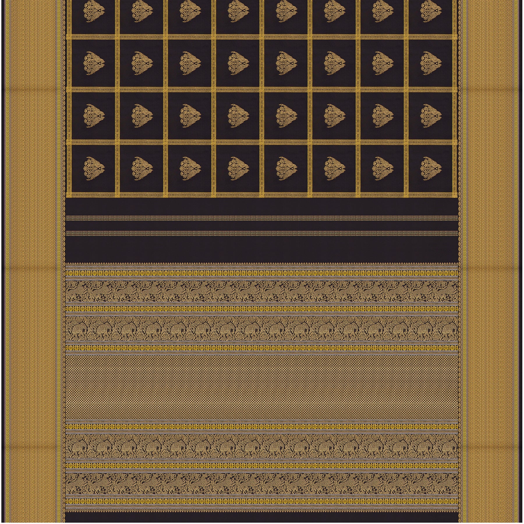 Kanakavalli Kanjivaram Silk Sari 26-041-HS001-00952 - Full View