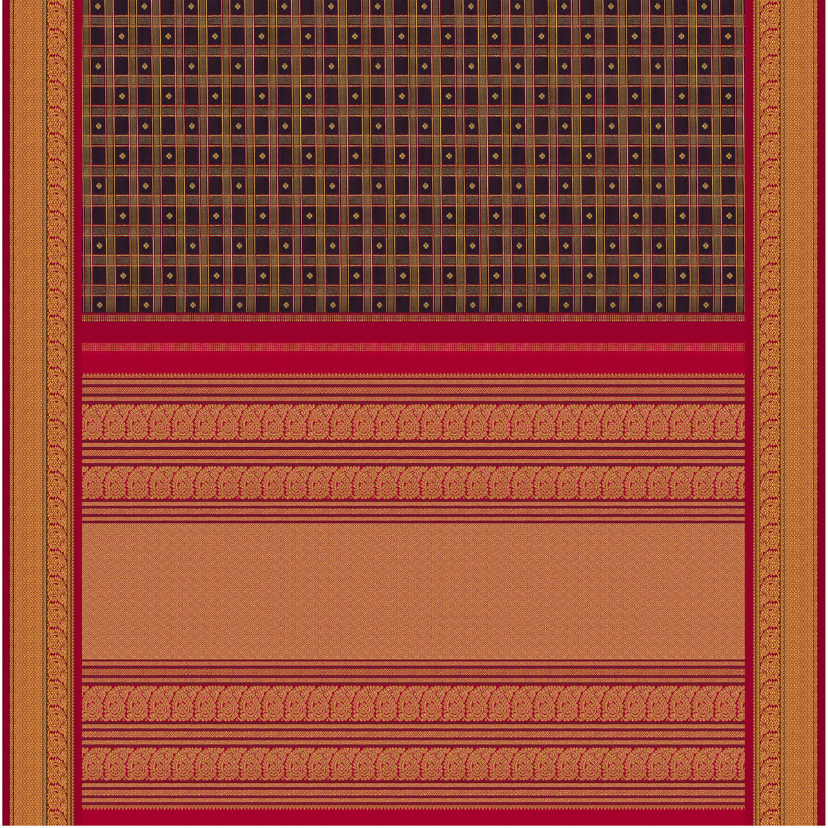 Kanakavalli Kanjivaram Silk Sari 26-041-HS001-00960 - Full View