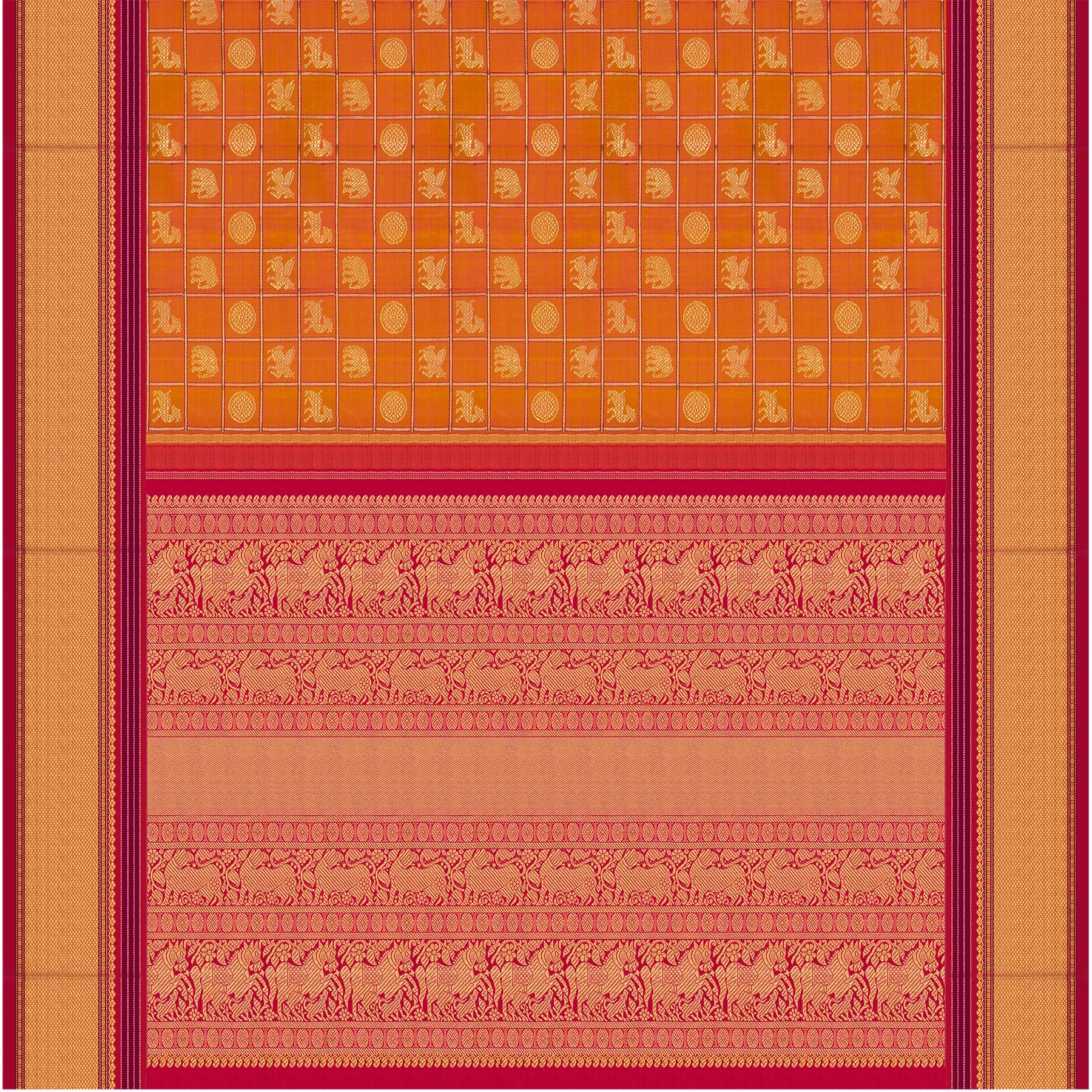 Kanakavalli Kanjivaram Silk Sari 26-041-HS001-01875 - Full View