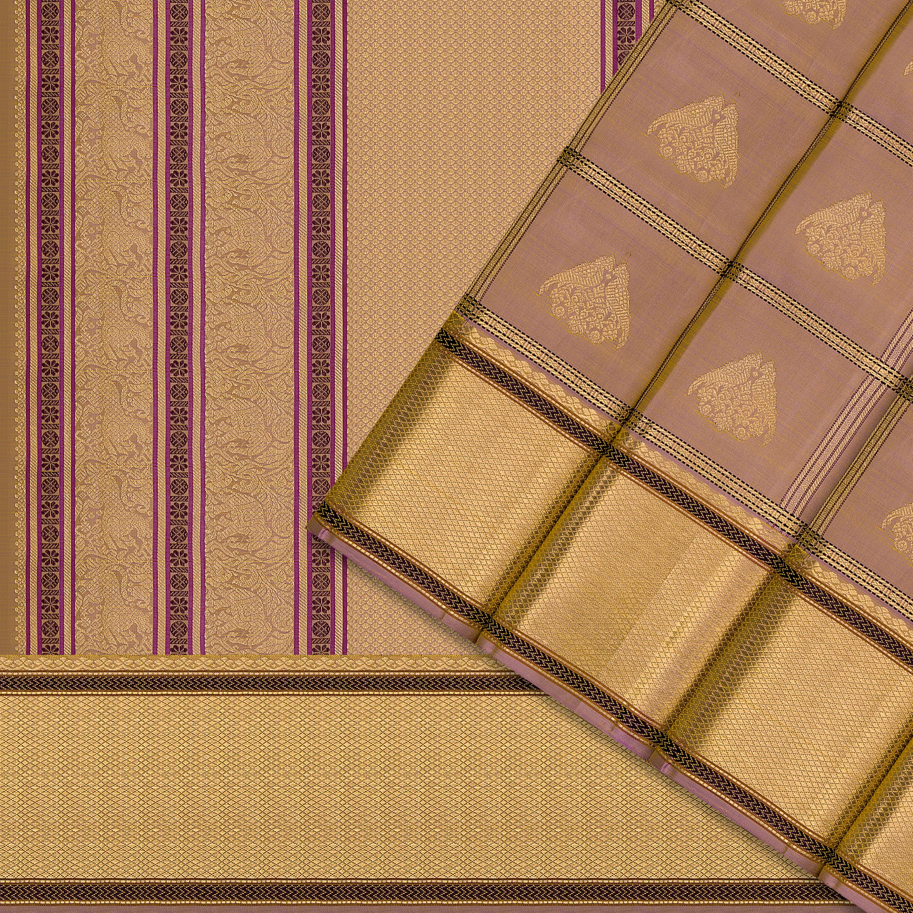 Kanakavalli Kanjivaram Silk Sari 26-041-HS001-01879 - Cover View