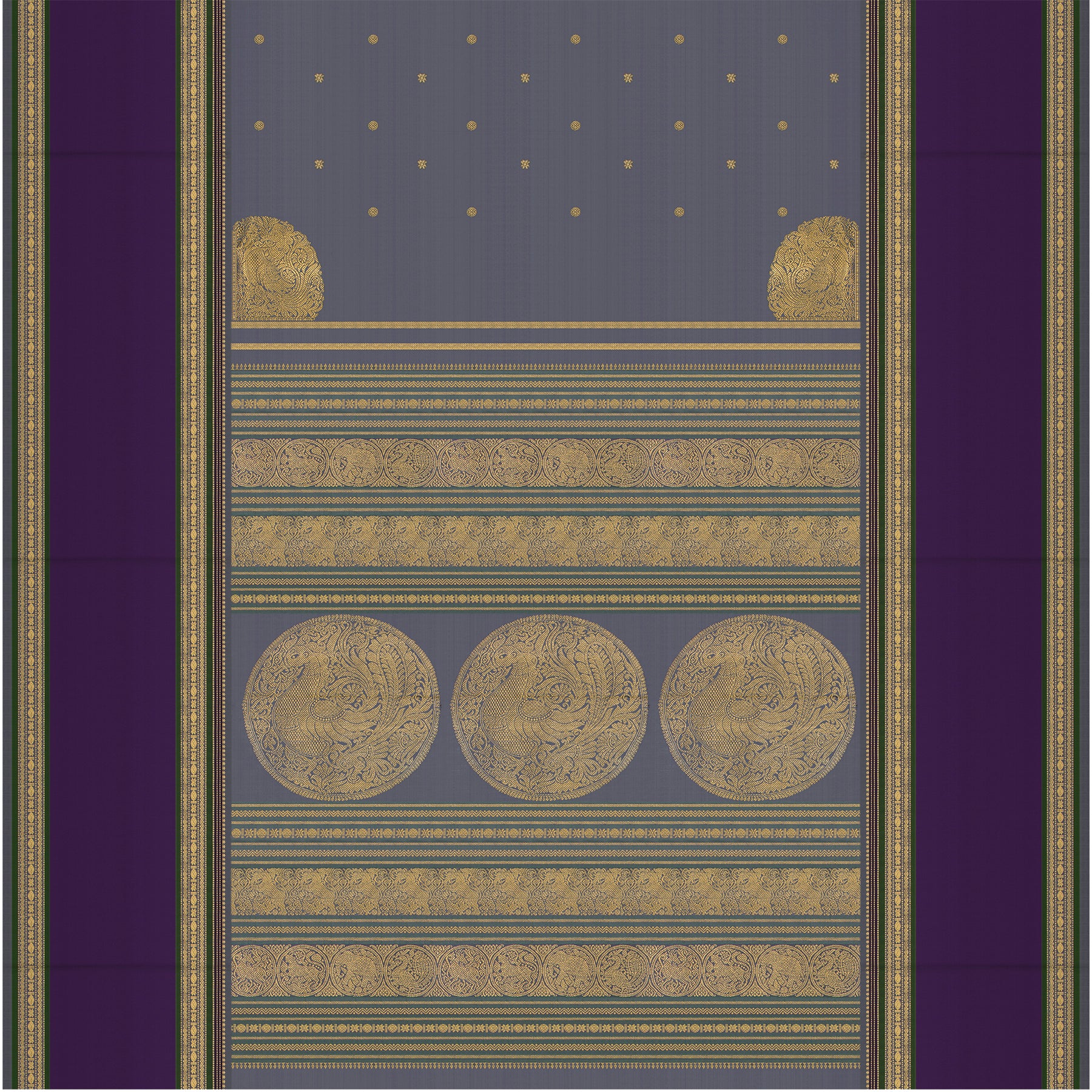 Kanakavalli Kanjivaram Silk Sari 26-041-HS001-01888 - Full View