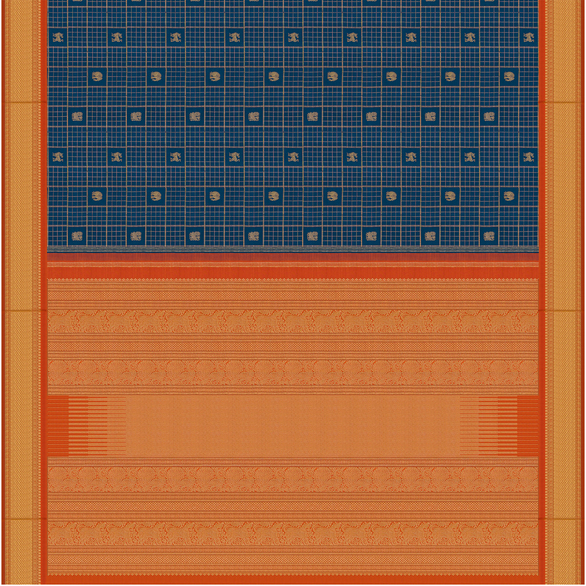 Kanakavalli Kanjivaram Silk Sari 26-041-HS001-03740 - Full View