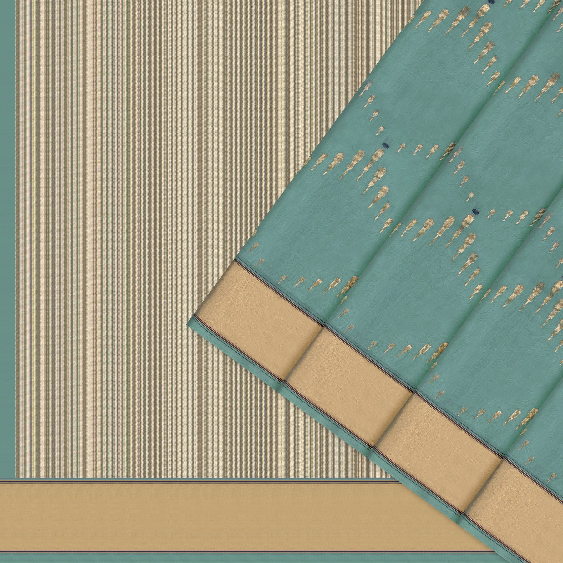 Pradeep Pillai Chanderi Silk/Cotton Sari 26-008-HS005-00176 - Cover View