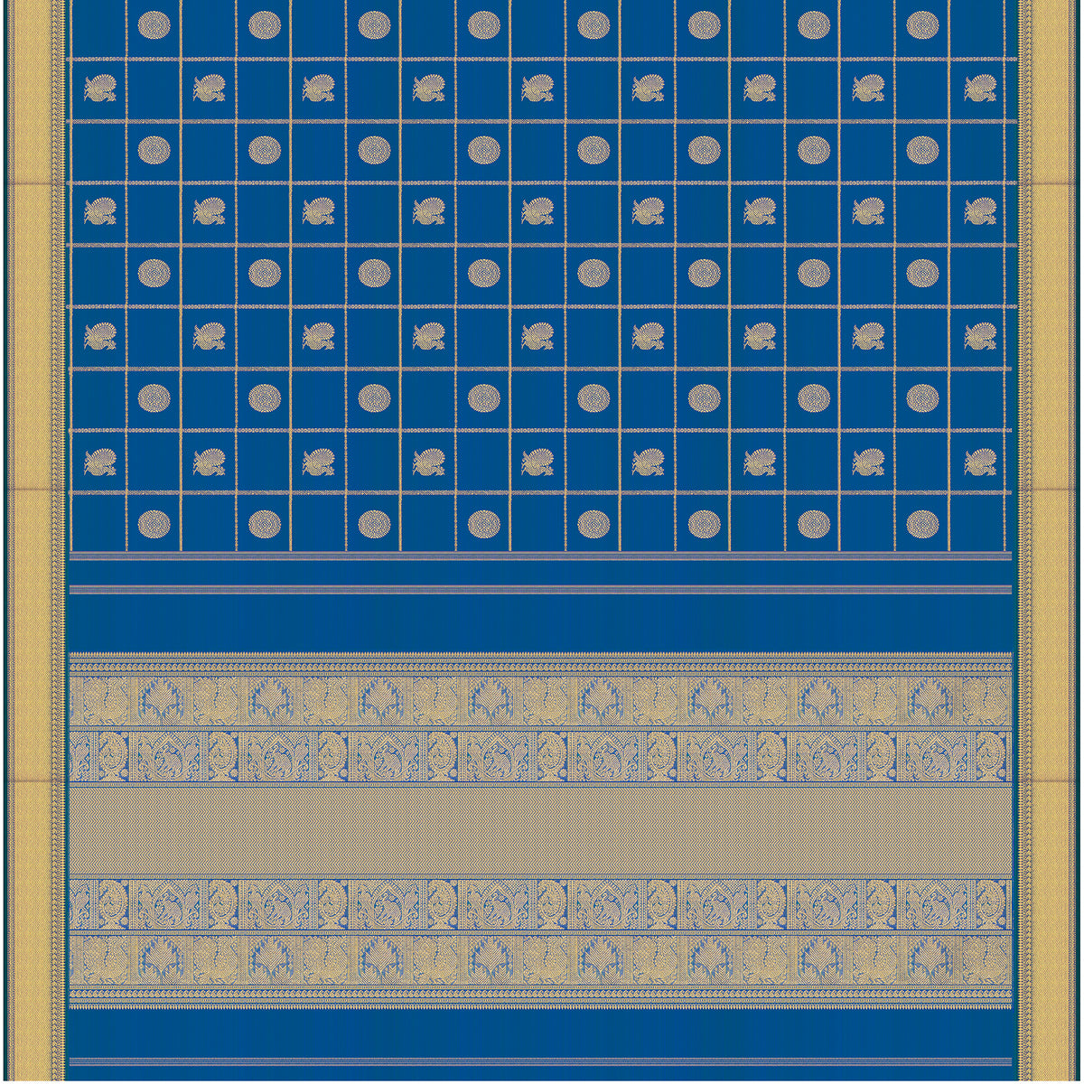 Kanakavalli Kanjivaram Silk Sari 26-109-HS001-04242 - Full View