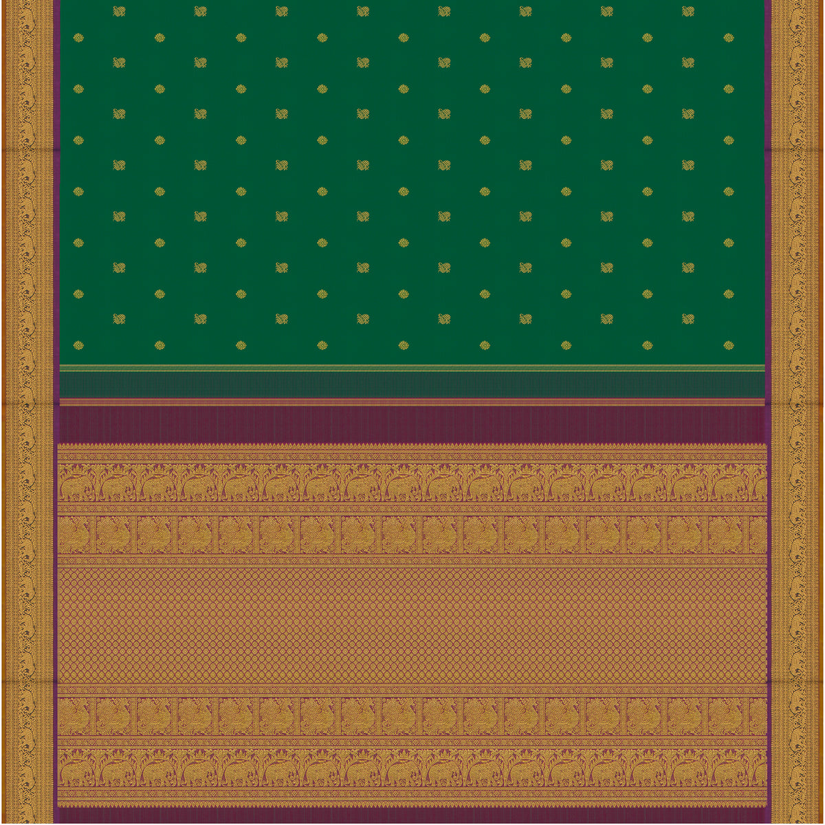 Kanakavalli Kanjivaram Silk Sari 26-109-HS001-04252 - Full View