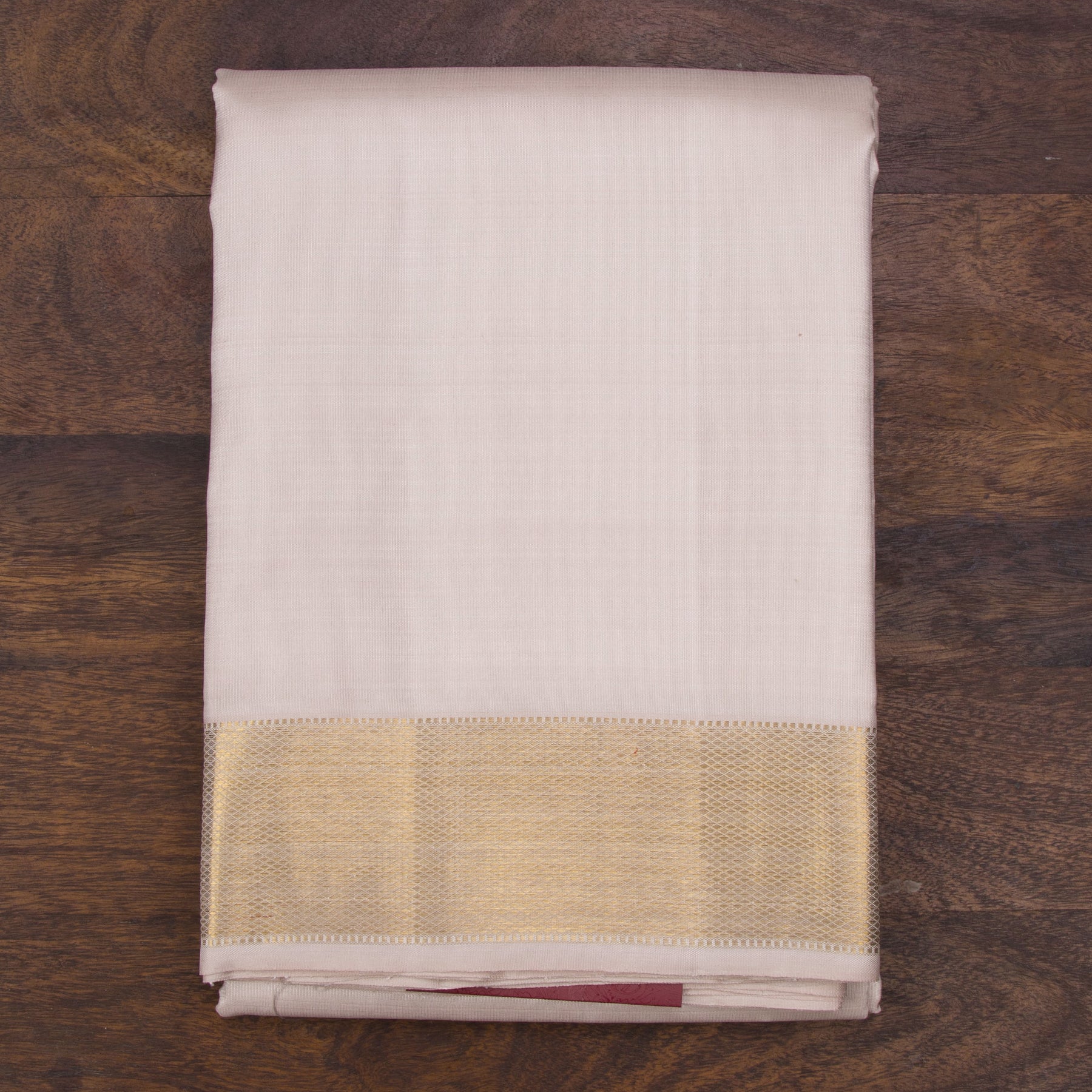 Kanakavalli Kanjivaram Silk Angavastram CO-ORD 26-110-AF001-00548 - Folded View