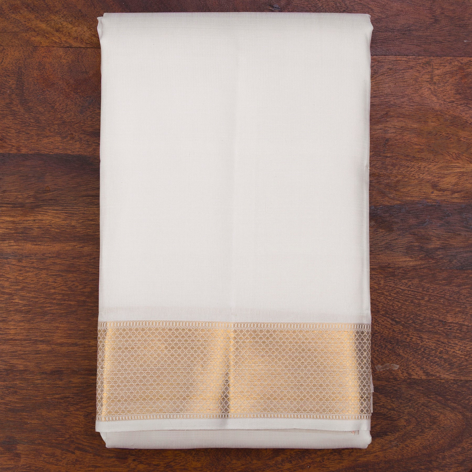 Kanakavalli Kanjivaram Silk Angavastram CO-ORD 26-110-AF001-02028 - Folded View