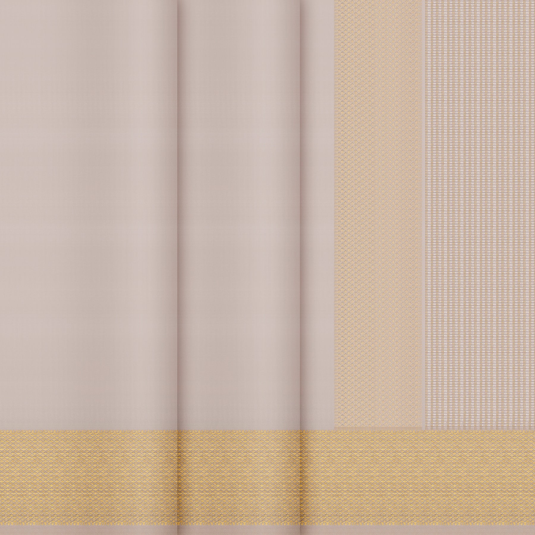 Kanakavalli Kanjivaram Silk Angavastram CO-ORD 26-110-AF001-02030 - Double Pleated View