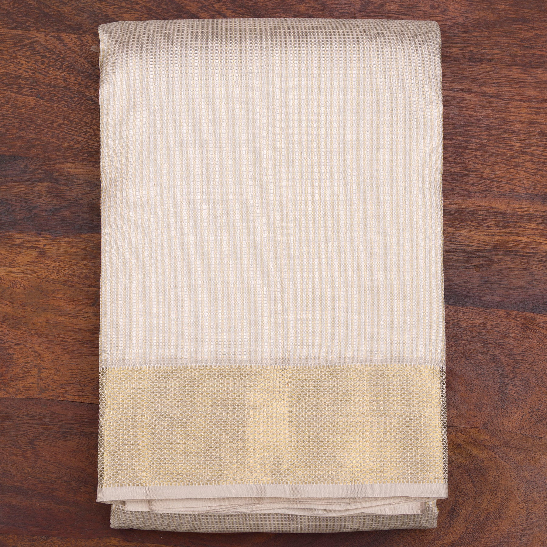 Kanakavalli Kanjivaram Silk Angavastram CO-ORD 26-110-AF001-02030 - Folded View