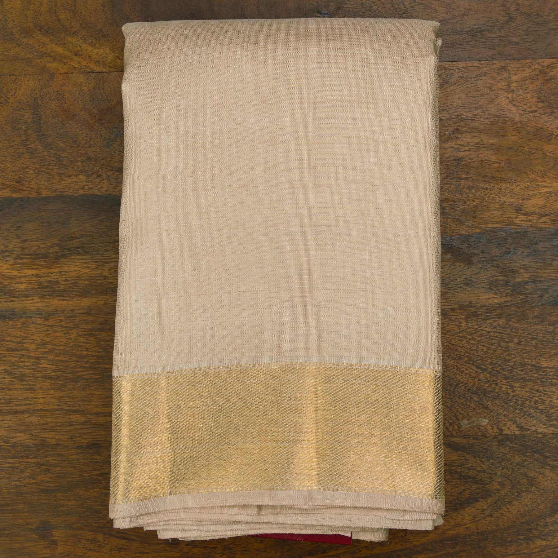 Kanakavalli Kanjivaram Silk Angavastram CO-ORD 26-110-AF001-02037 - Folded View