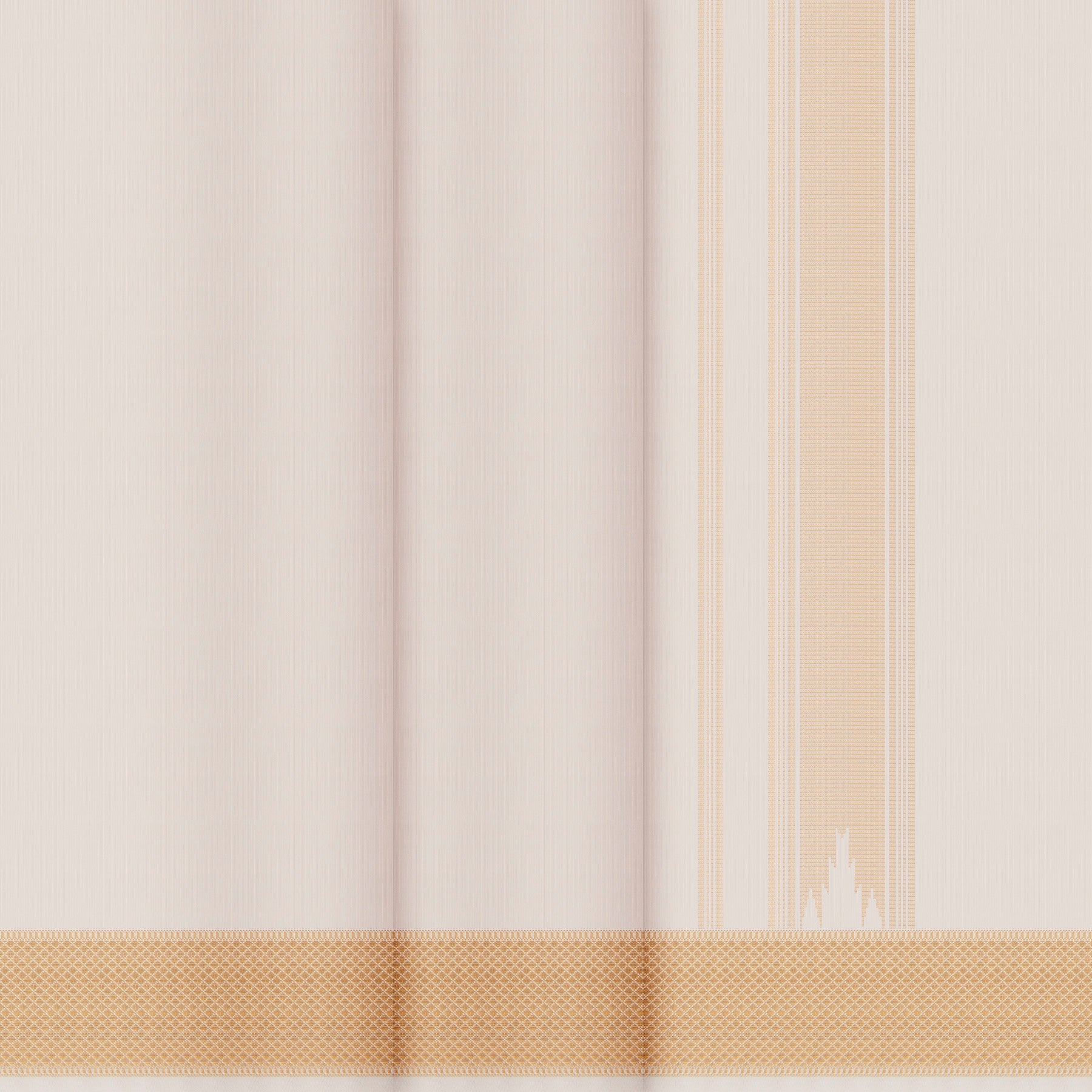 Kanakavalli Kanjivaram Silk Angavastram CO-ORD 26-110-AF001-02040 - Double Pleated View