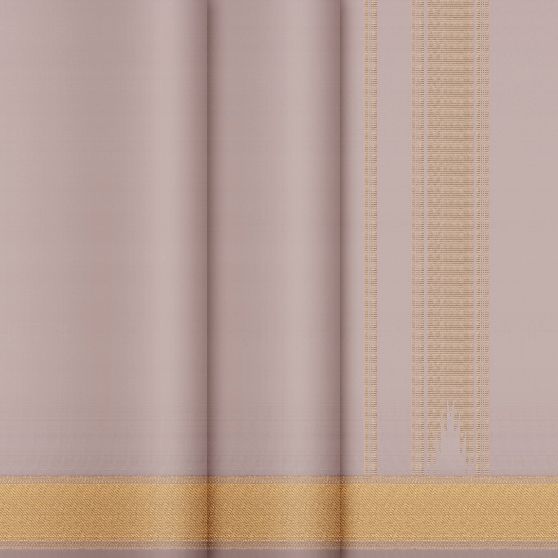 Kanakavalli Kanjivaram Silk Angavastram CO-ORD 26-110-AF001-03647 - Double Pleated View