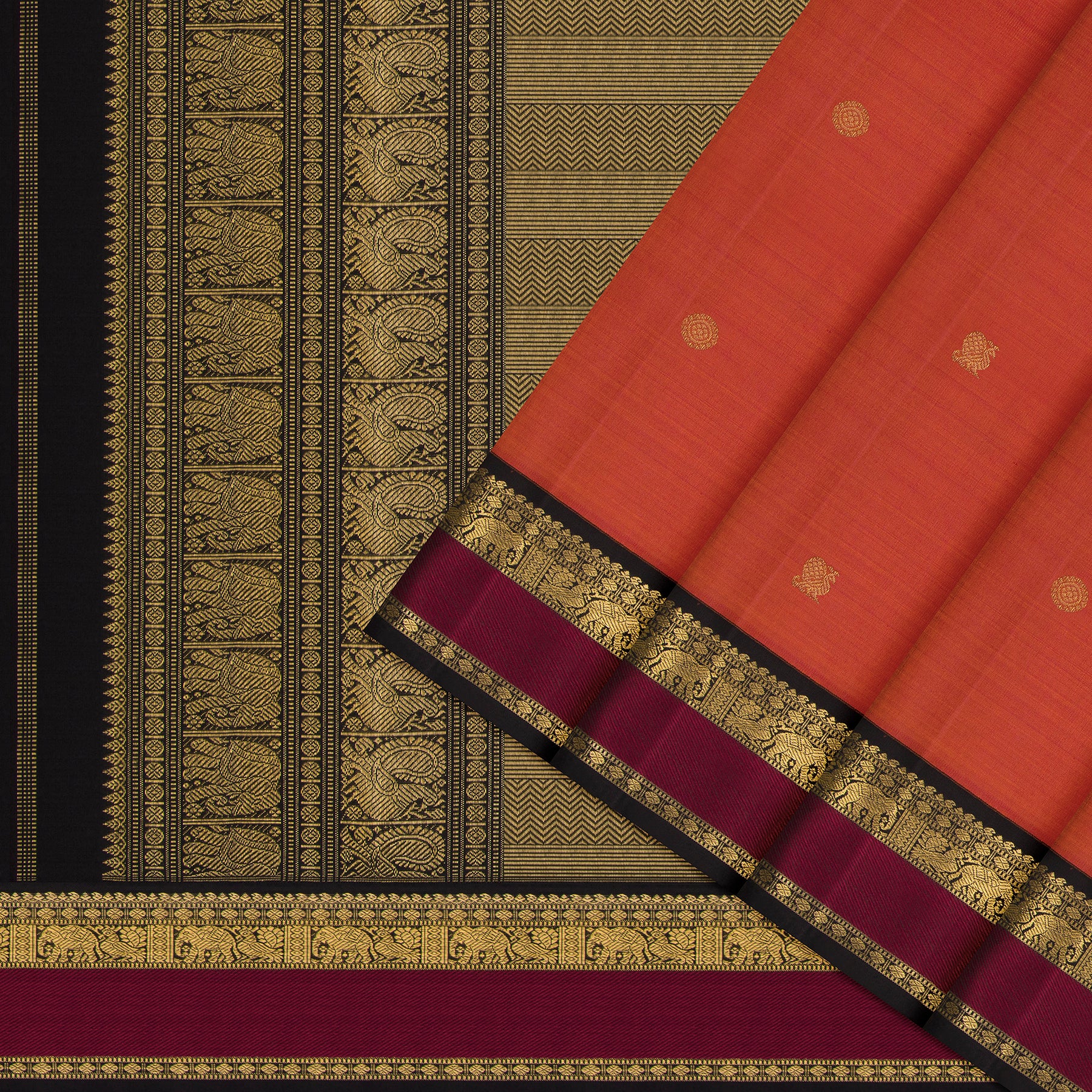 Kanakavalli Kanjivaram Silk Sari 26-110-HS001-00564 - Cover View