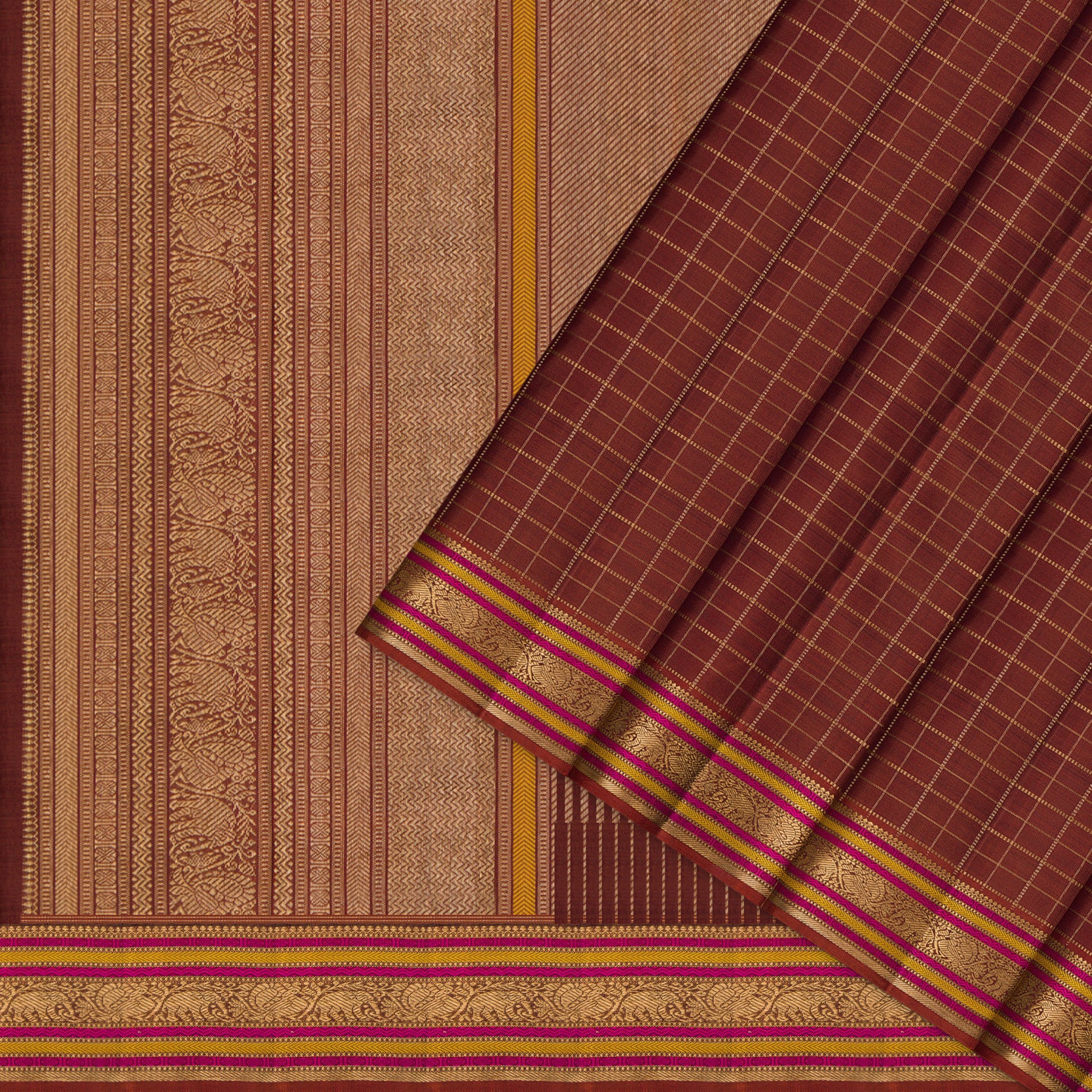 Kanakavalli Kanjivaram Silk Sari 26-110-HS001-00570 - Cover View