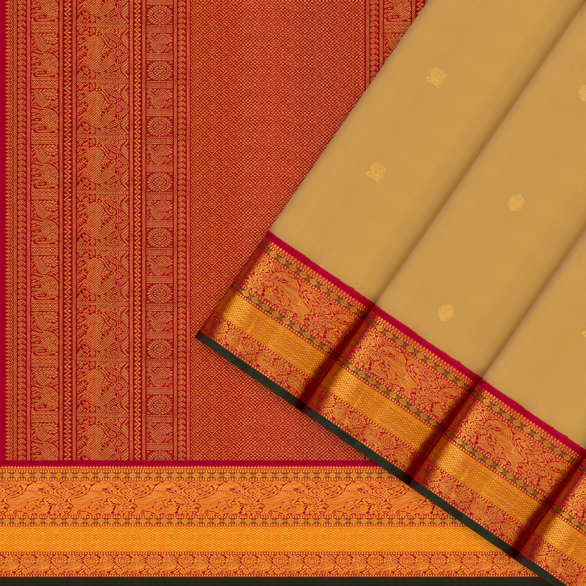 Kanakavalli Kanjivaram Silk Sari 26-110-HS001-00595 - Cover View