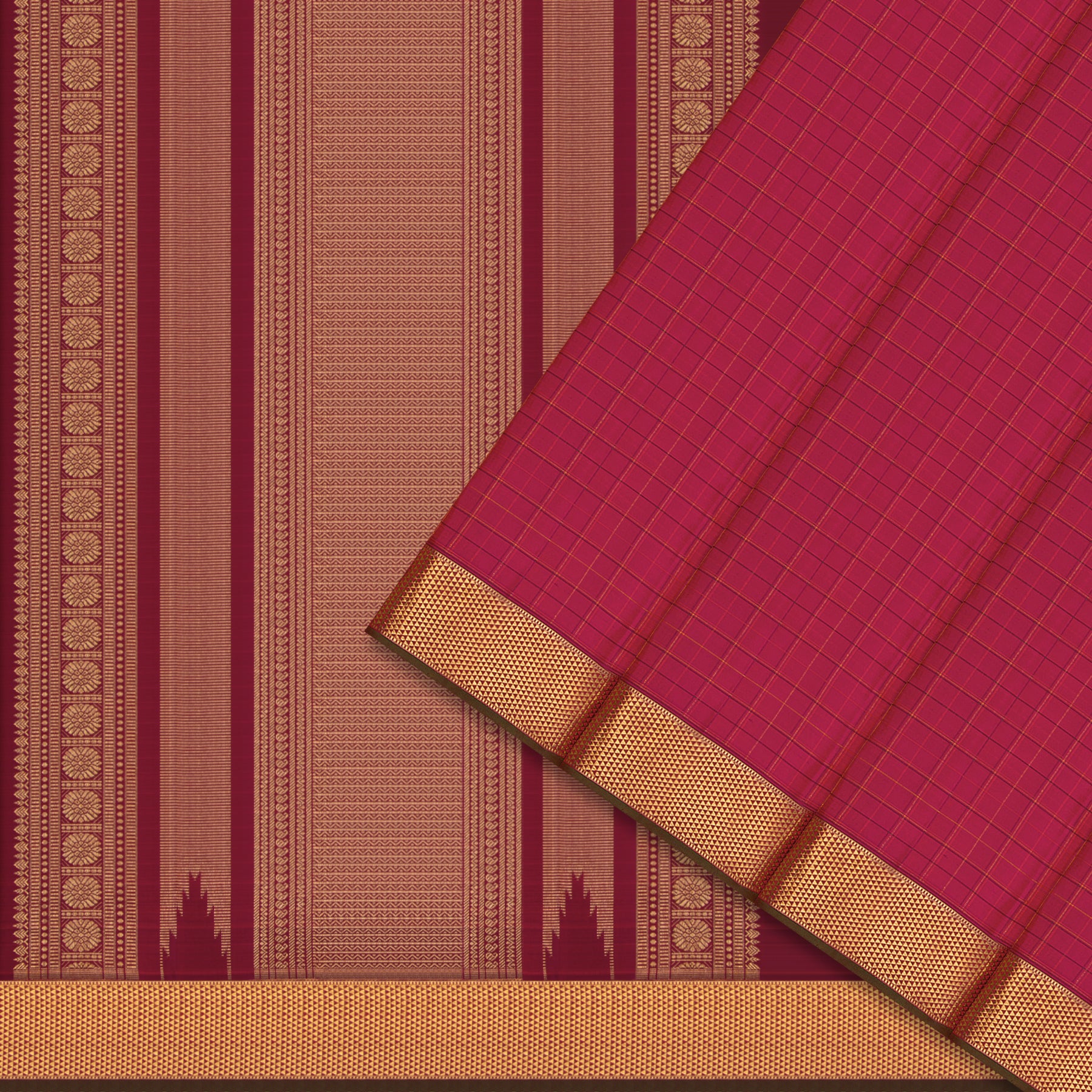 Kanakavalli Kanjivaram Silk Sari 26-110-HS001-00610 - Cover View